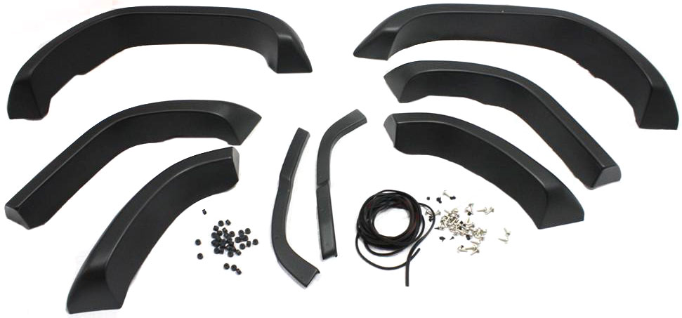 AM Jeep Cut Out Fender Flare Set of 4 Dura Flex R 2000 TPO Material SKU L221091107