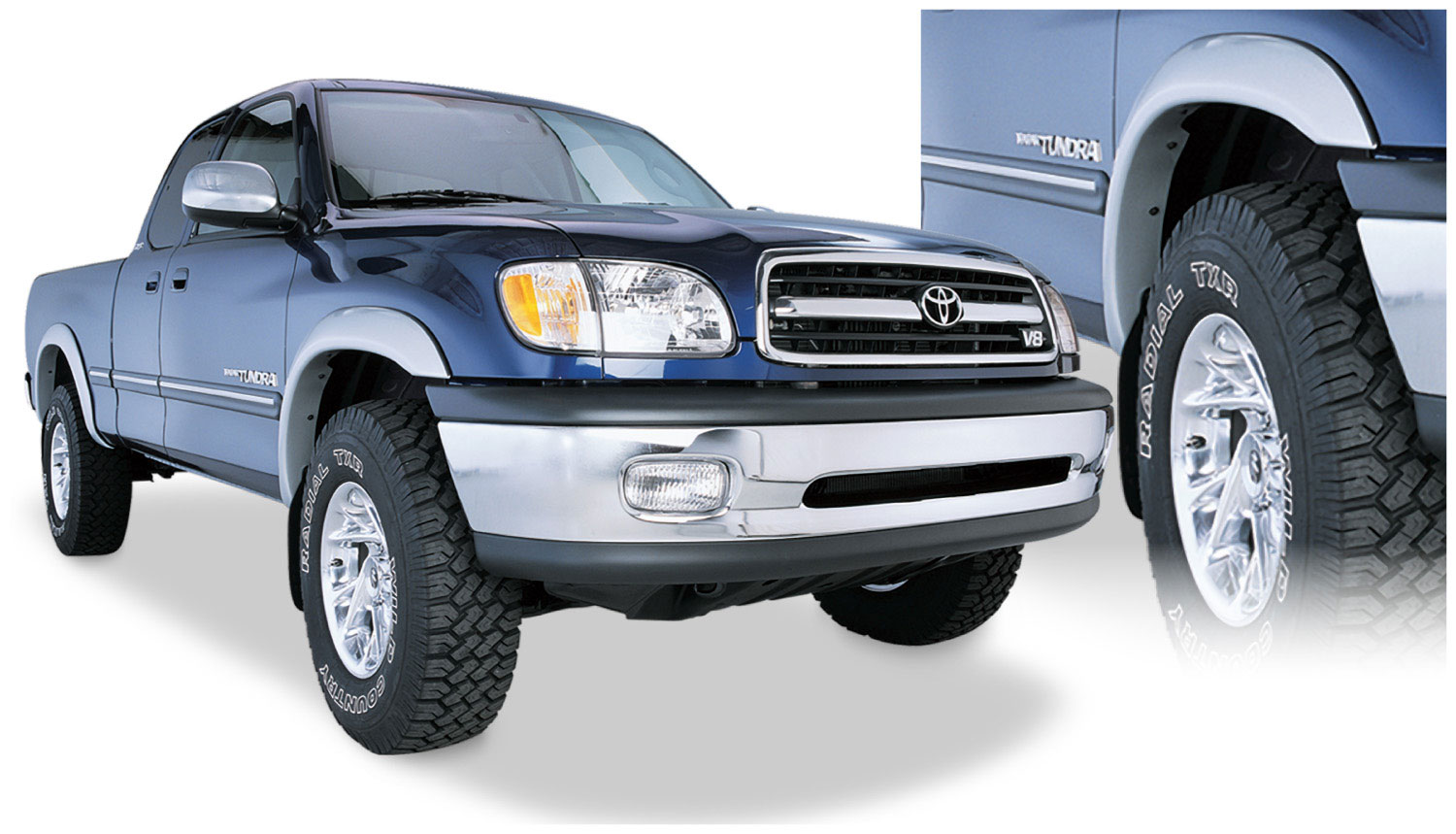 AM Toyota Extend A Fender Flare Set of 4 Dura Flex R 2000 ABS Material SKU L223090602