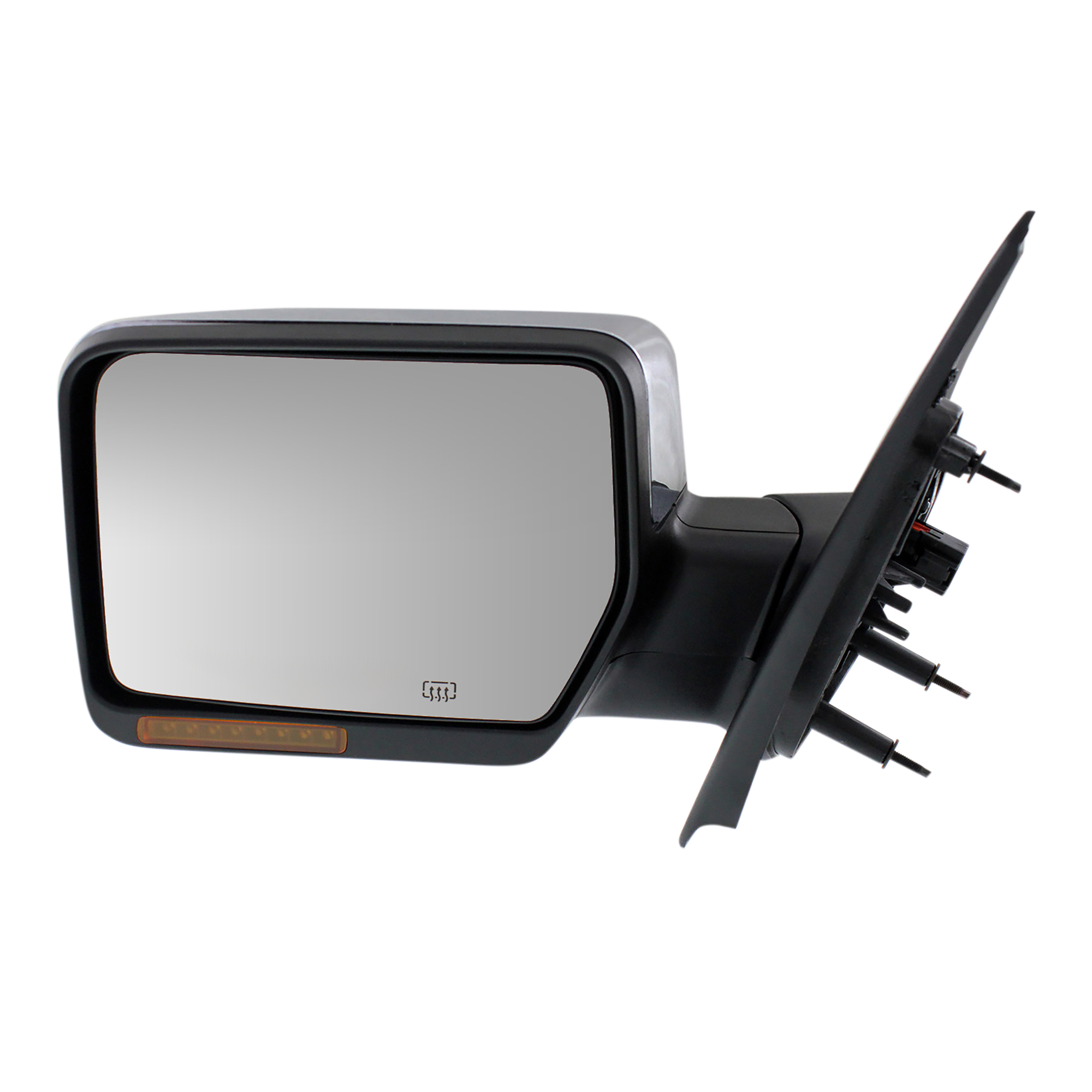 AM F 150-04-06 MARK LT 06-06 MIRROR LH Non Towing Power Manual Folding Heated Chrome w In housing Signal Light No Auto dimming BSD and Memory SKU LN20EL Partslink FO1320332 OEM 6L3Z17683EA