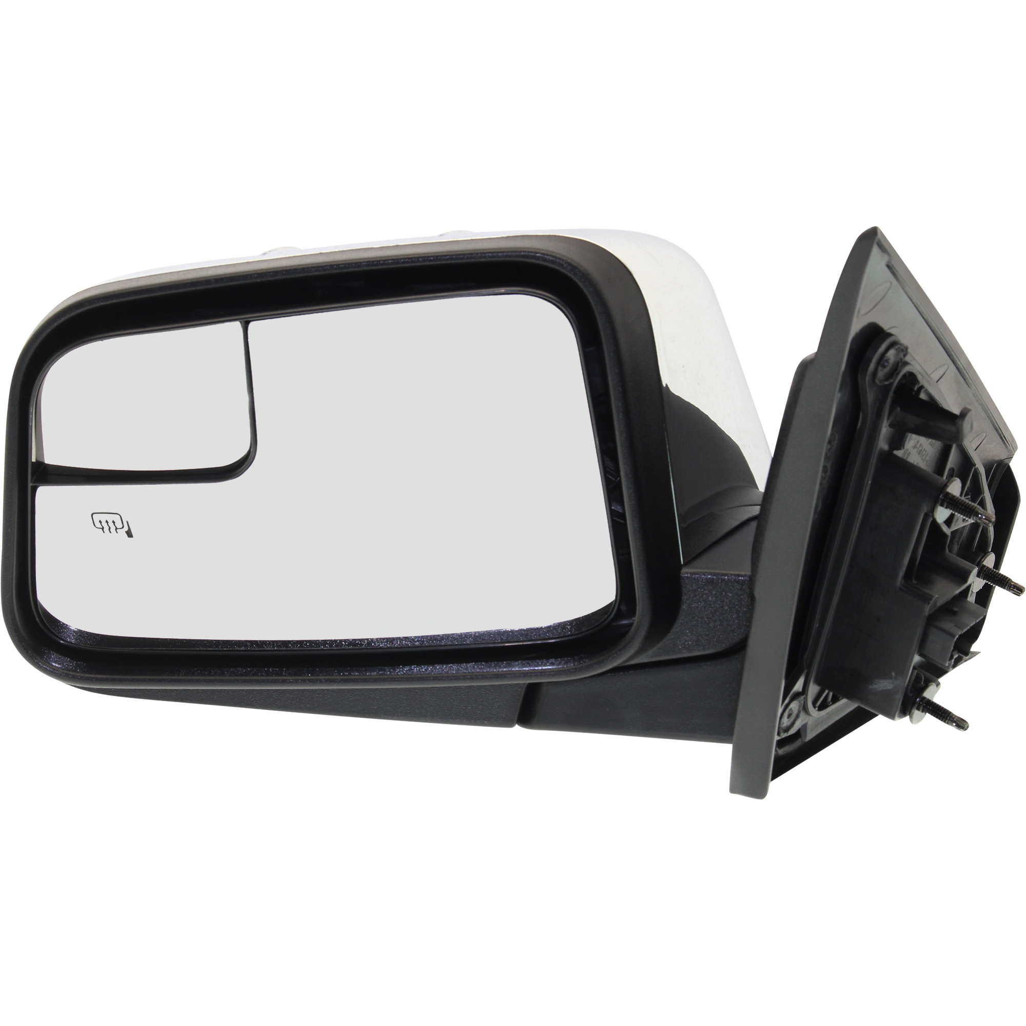 AM MKX 10-10 MIRROR LH Power Manual Folding Heated Chrome w Blind Spot Glass and Puddle Light No Memory SKU LN25CL Partslink FO1320471 OEM AA1Z17683BA