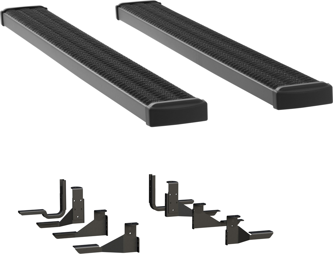 AM Grip Step 7 in. Running Boards Grip Steps W2W Body Mount SKU LUV415088401117