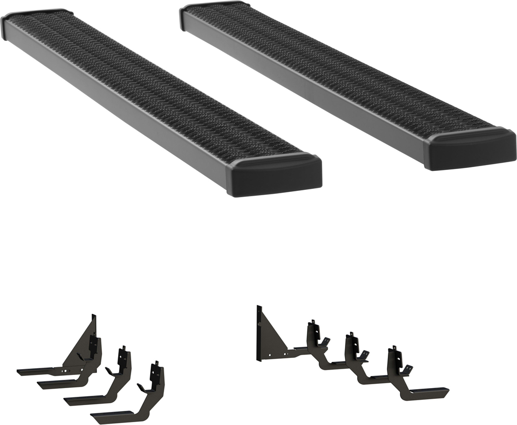 AM Grip Step 7 in. Running Boards Grip Steps W2W Rocker Mount SKU LUV415125401338