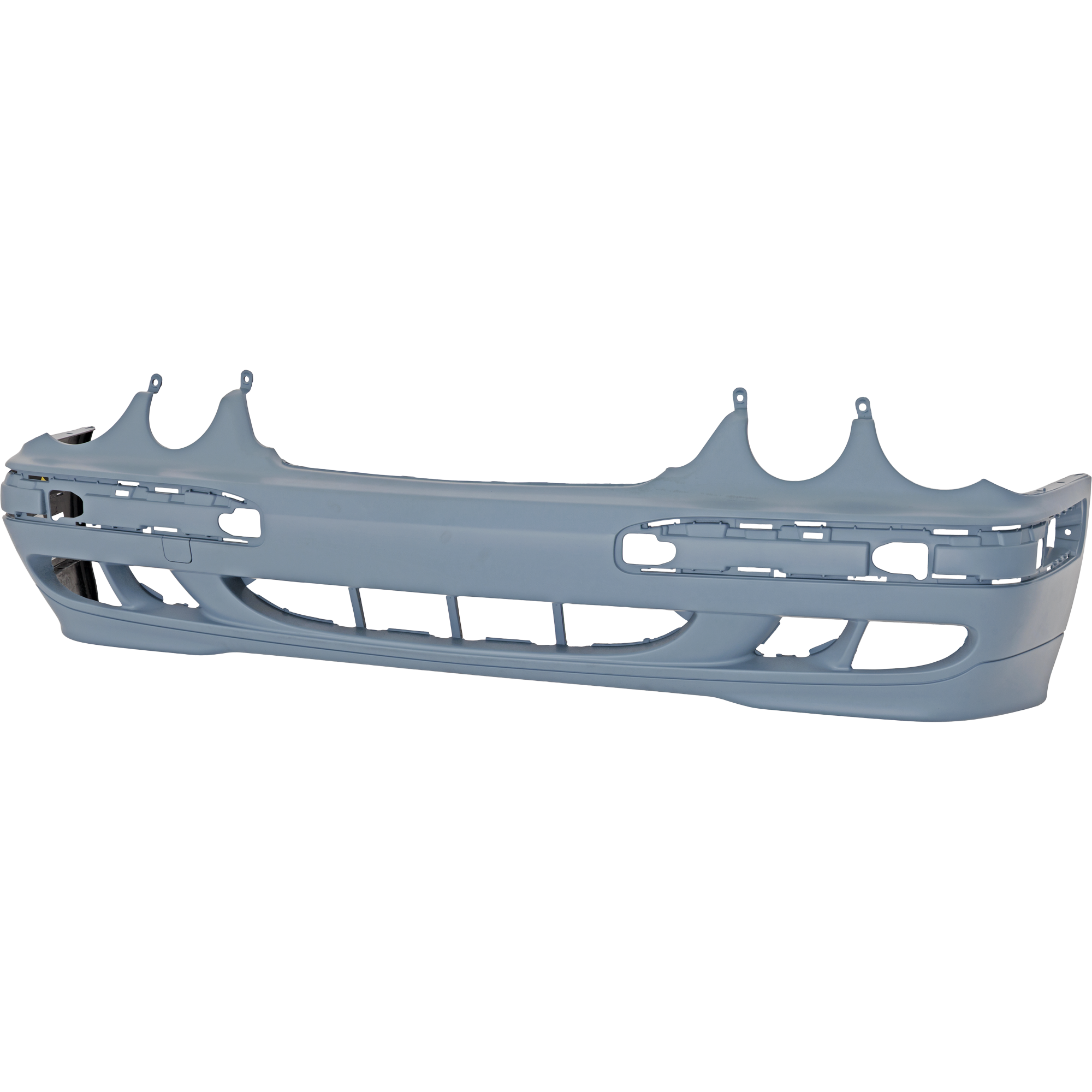 AM E CLASS 00-03 FRONT BUMPER COVER Primed w o AMG Styling Pkg w o HLW Holes Sedan 00-02 Wagon SKU M010332P Partslink MB1000141 OEM 2108851825