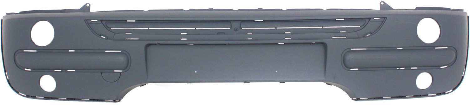 AM COOPER 02-04 FRONT BUMPER COVER Prmd Base Model w o Aero Pkg w Holes for Chrome Insrt Trim SKU M010340P Partslink MC1000101 OEM 51116800140