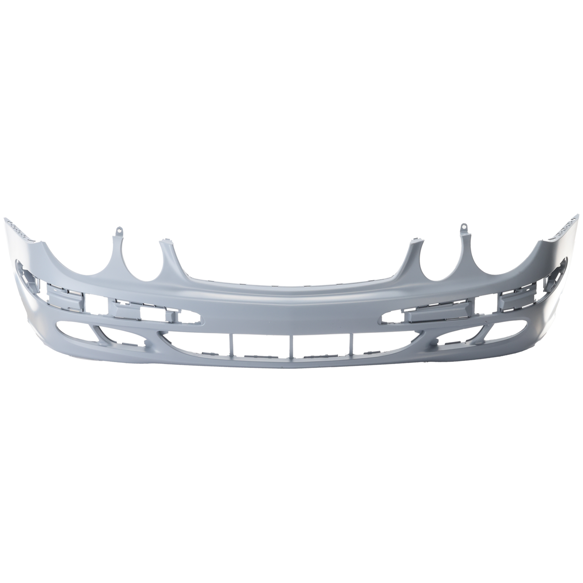 AM E CLASS 03-06 FRONT BUMPER COVER Primed w o HLW Holes w o AMG Styling Pkg. w o Avantgarde Pkg. 211 Chassis SKU M010341P Partslink MB1000171 OEM 2118800040