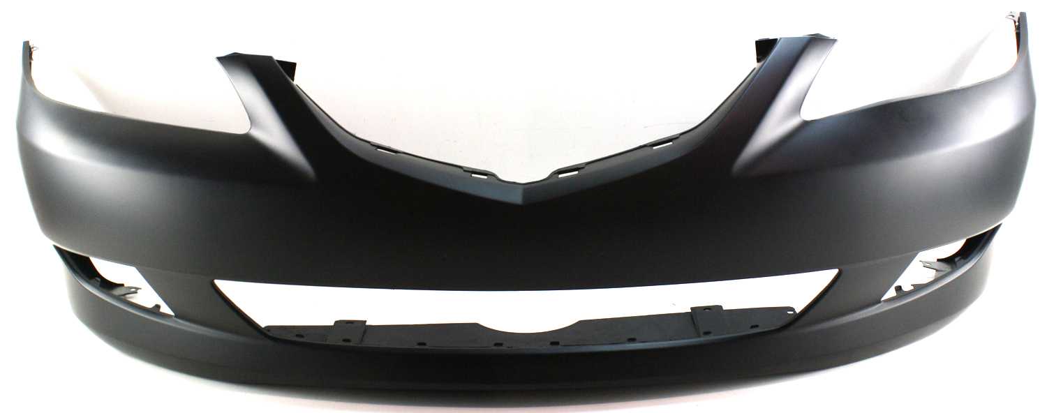 AM MAZDA 6-03-05 FRONT BUMPER COVER Primed w o Sport Package and Spoiler Holes w o Turbo Hatchback Sedan SKU M010350P Partslink MA1000187 OEM GKYA50031ABB