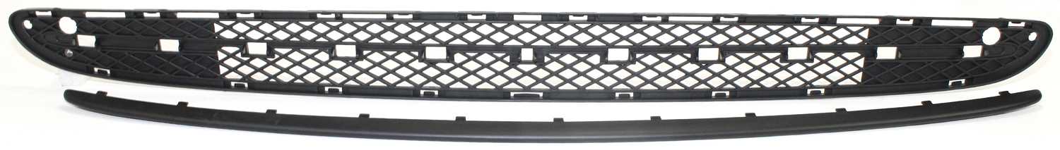 AM C CLASS 01-07 FRONT BUMPER GRILLE Paint to match w Avantgarde Pkg w o AMG Pkg Center Mldg. Open Type SKU M015309 Partslink MB1036103 OEM 2038800905