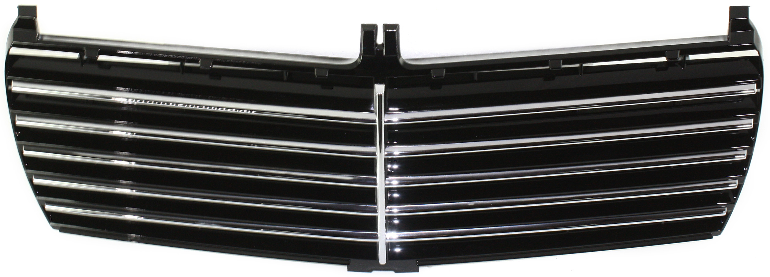 AM 190D 84-89-190E 84-93 GRILLE INSERT Plastic Black w o Frame w 11 Moulding 201 Chassis SKU M070173 OEM 2018880223