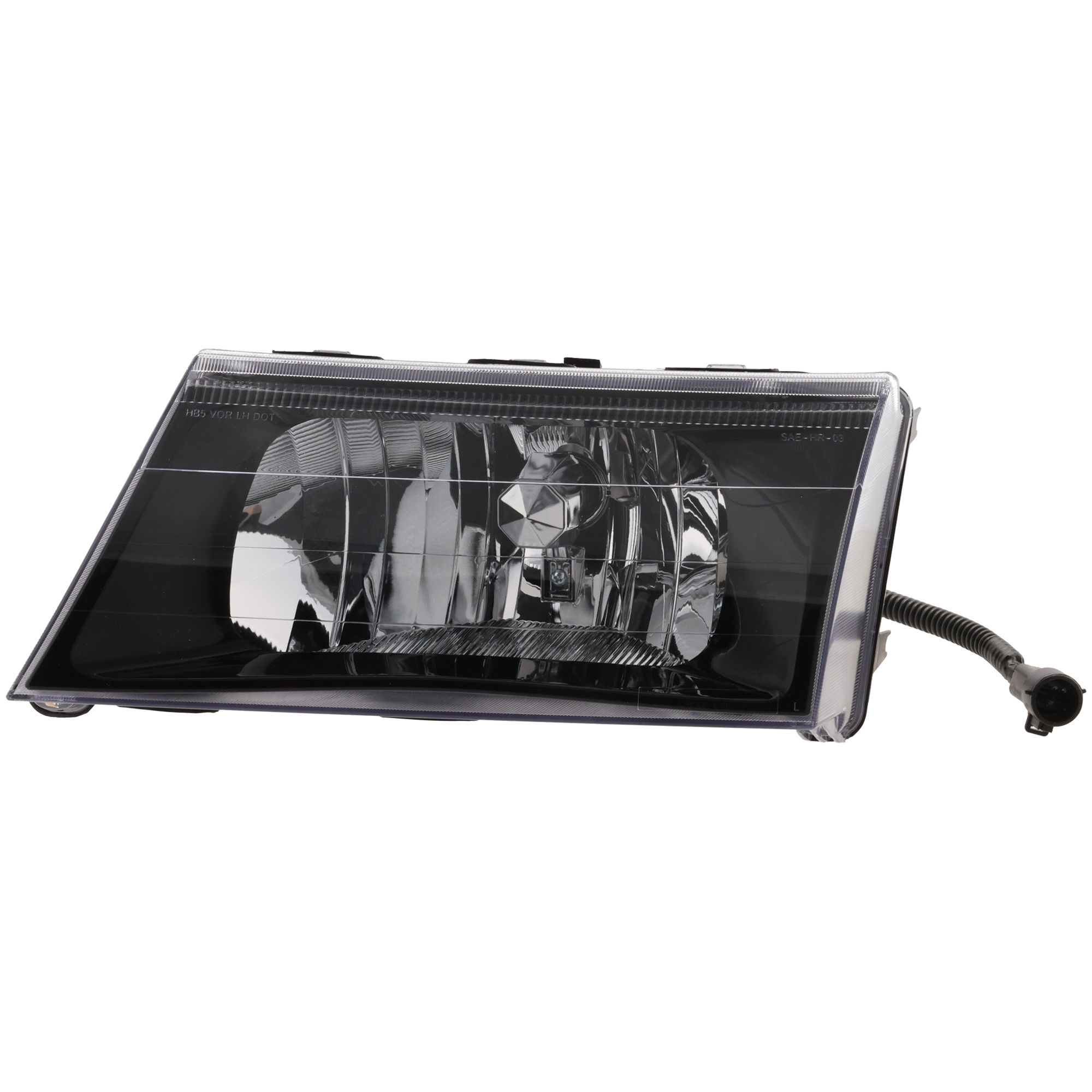 AM MARAUDER 03-04 HEAD LAMP LH Assembly Halogen Black Interior SKU M100102 OEM 3W3Z13008DA PFM