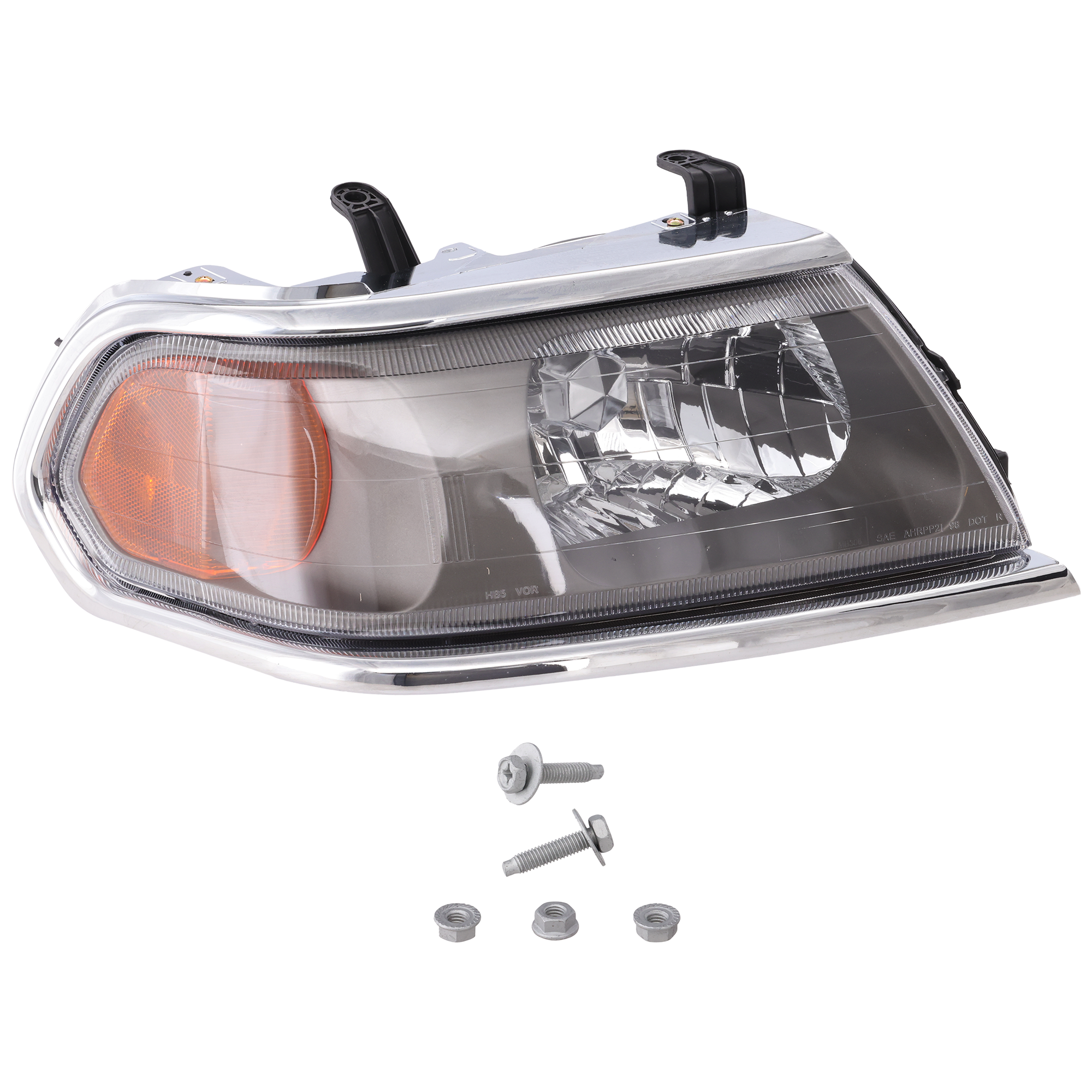 AM MONTERO SPORT 00-04 HEAD LAMP RH Assembly Halogen Chrome From 3-2000 SKU M100103 Partslink MI2503121 OEM MR566768