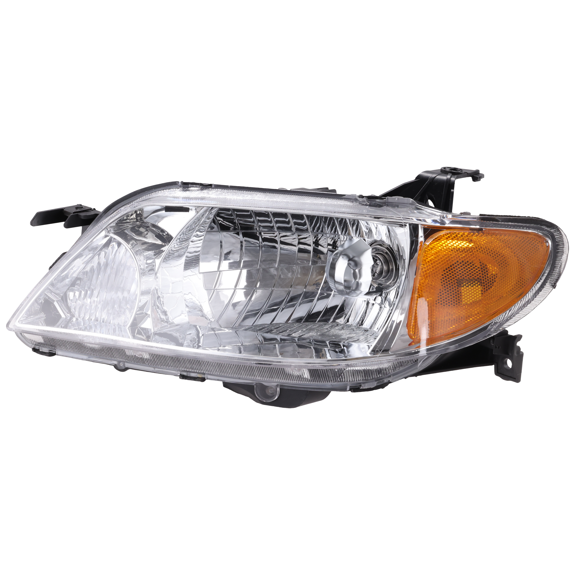 AM PROTEGE 01-03 HEAD LAMP LH Assembly Halogen Aluminum Bezel Sedan SKU M100146 Partslink MA2502119 OEM BL8D510L0D