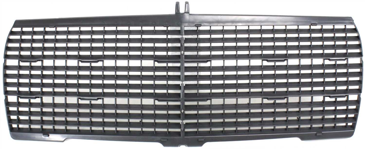 AM 190D 84-89-190E 84-93 GRILLE INSERT Plastic Primed Black Inner Exc. 16V 201 Chassis SKU M154 OEM 2018880223