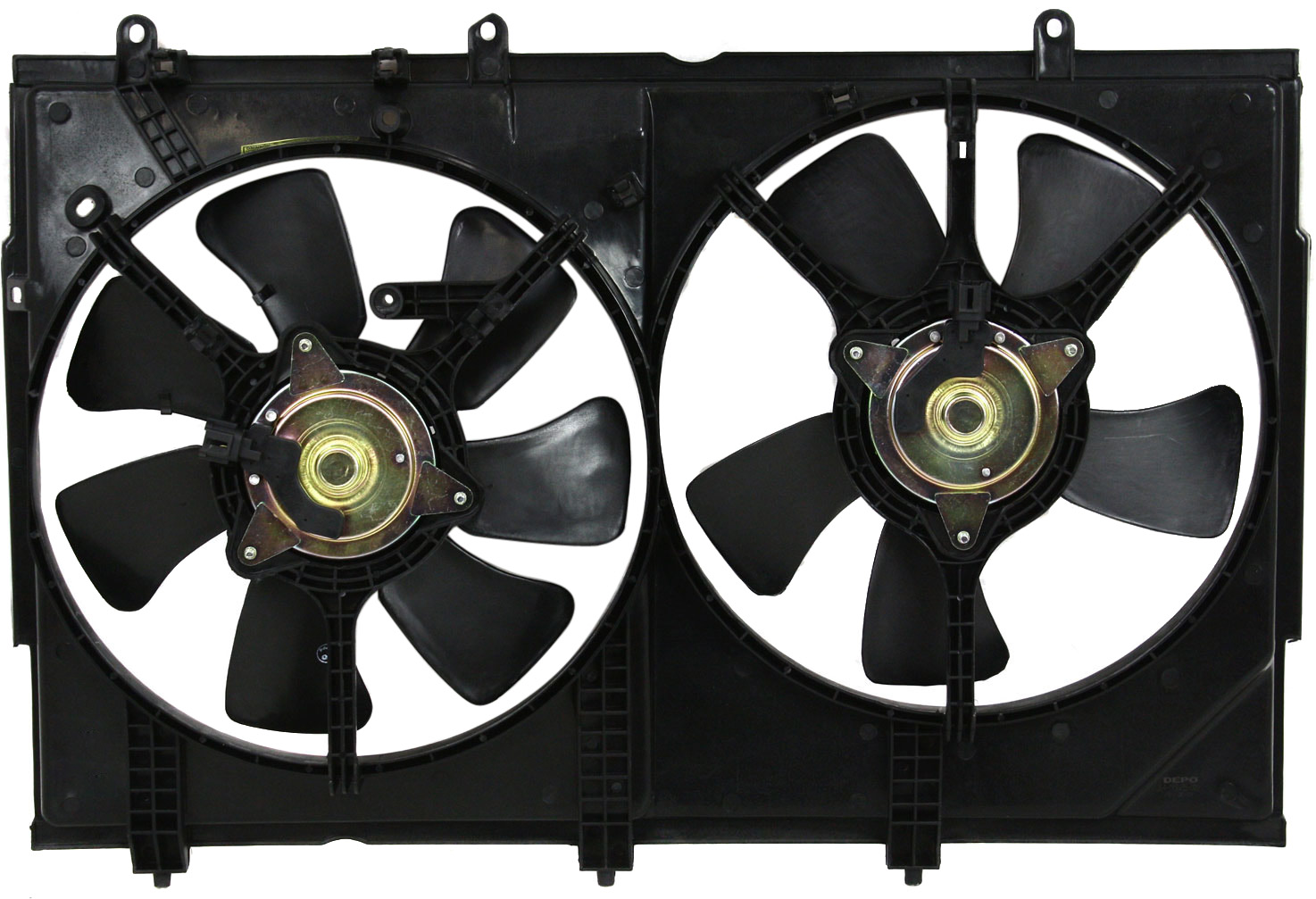 AM OUTLANDER 03-06 RADIATOR FAN ASSEMBLY Dual w o Control Unit SKU M160936 Partslink MI3115117 OEM MR993931 PFM MR993933