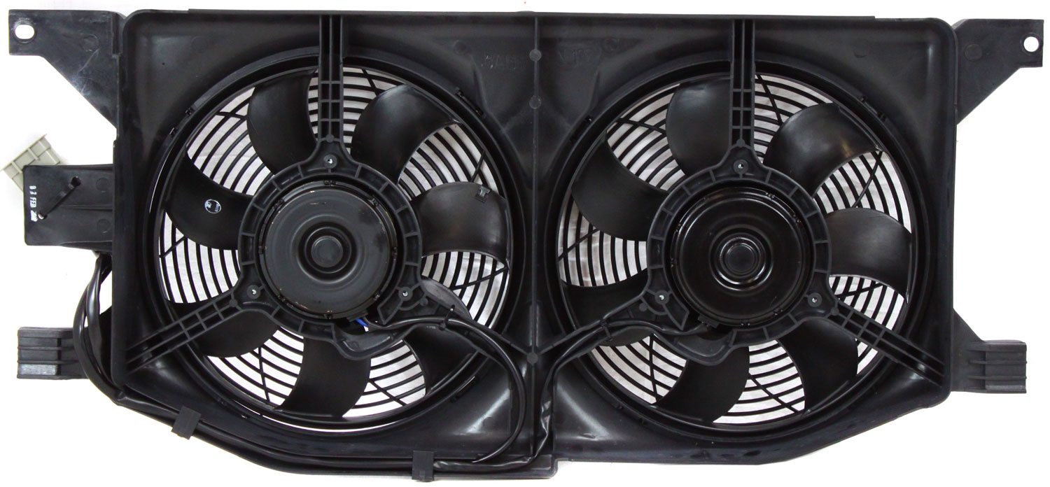 AM ML CLASS 98-05 RADIATOR FAN SHROUD ASSEMBLY Dual Fan Outer 163 Chassis SKU M160942 Partslink MB3115112 OEM 1635000155