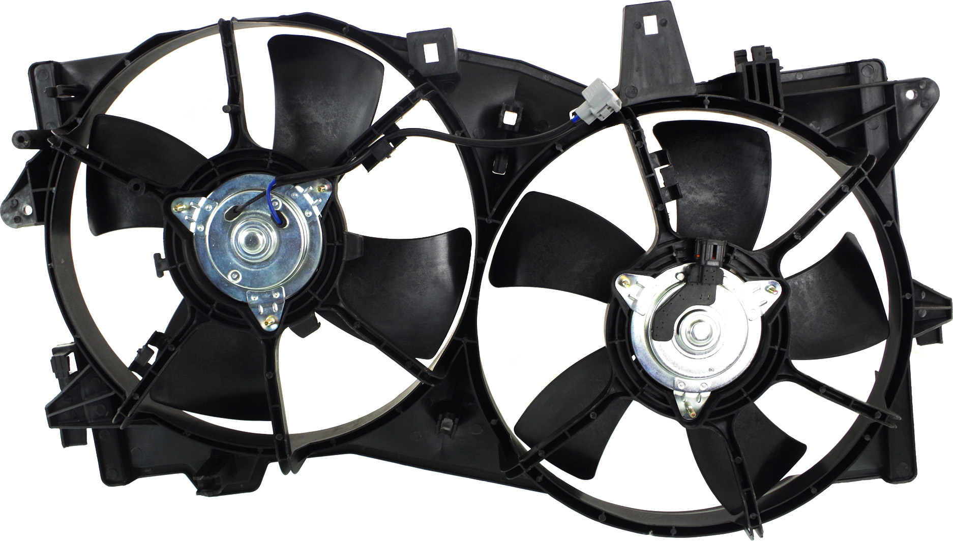 AM MPV 02-05 RADIATOR FAN ASSEMBLY Dual Fan w o Towing Package From 09-01-04 To 10-01-04 SKU M160954 Partslink MA3115131 OEM AJ5115025B