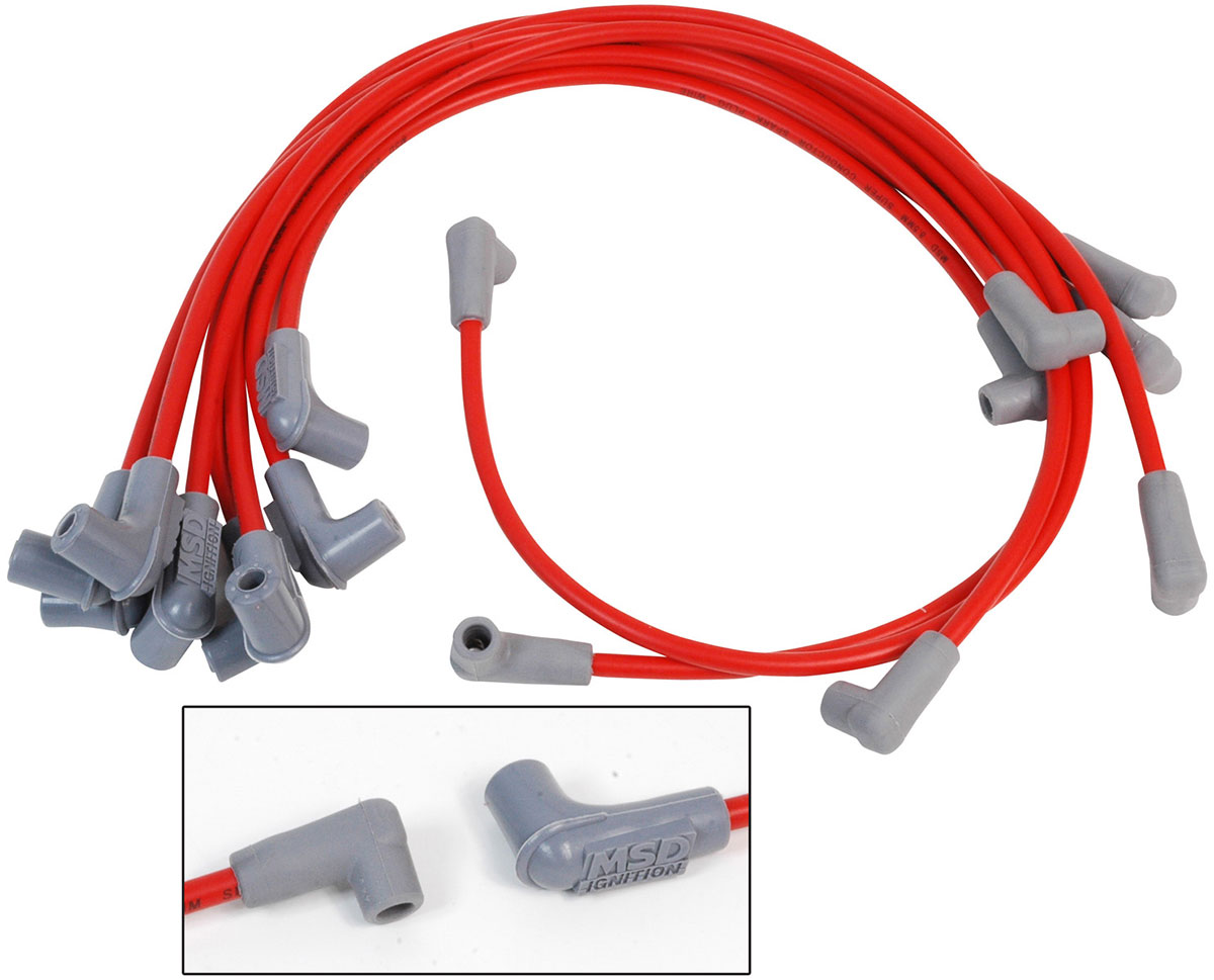 AM Wire Set Super Cond. SB Chevy w 8541 Crab Cap Wire Set Super Conductor Small Block Chevy with PN 8541 Crab Cap SKU M4630479