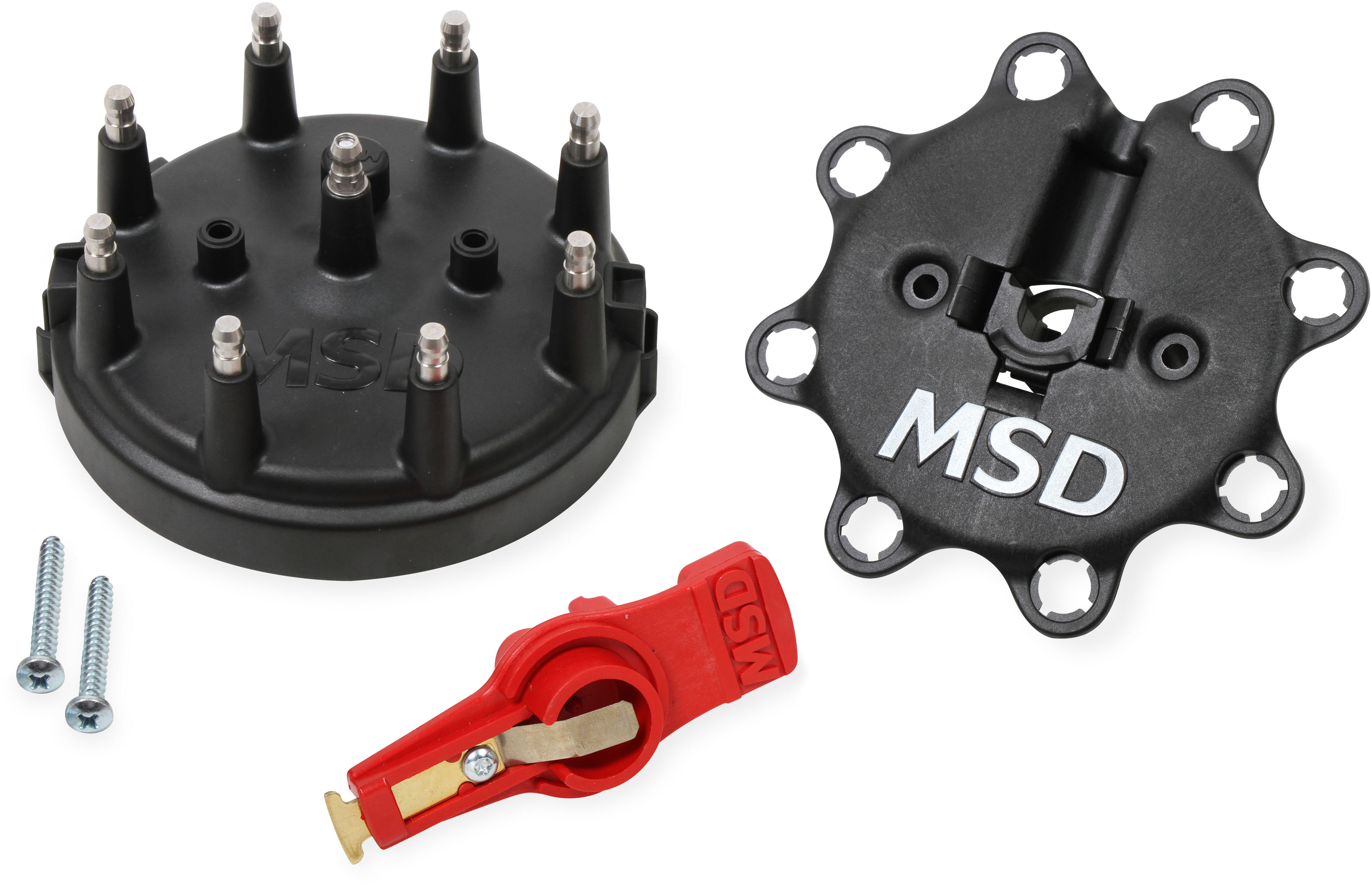 AM Blk Dist. Cap Rtr Kit MSD Ford V8 TFI SKU M4684823