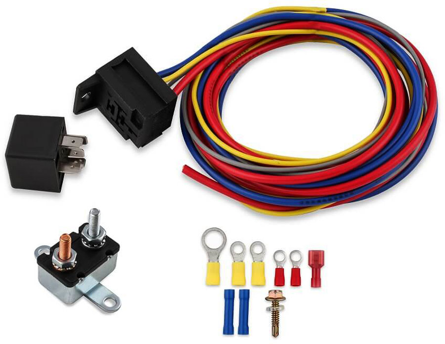 AM Electric Fuel Pump Harn. Relay Kit 30A SKU M4689618