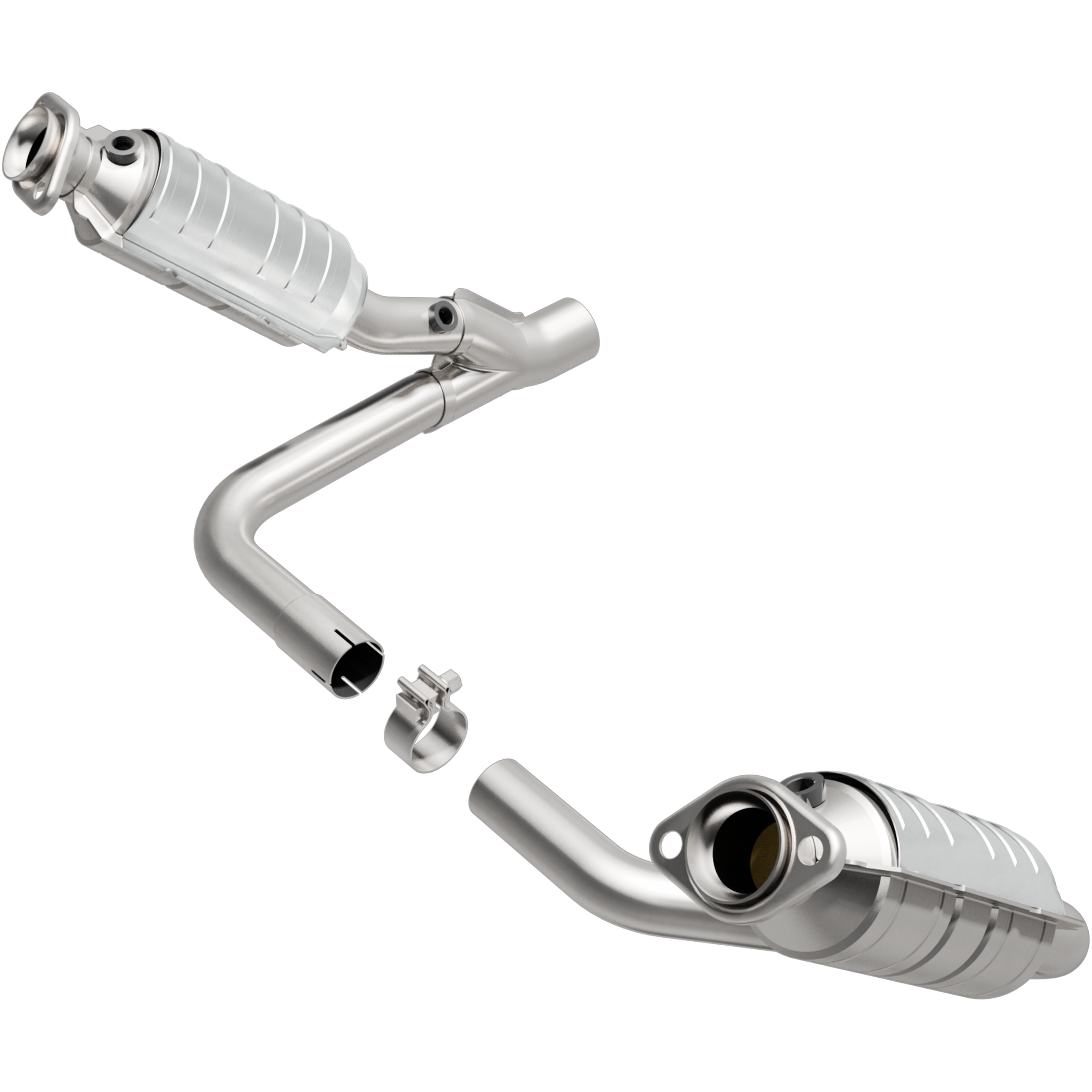 AM V6-3.7L V8-4.7L 49 State Legal Direct Fit Stainless Steel Tubing SKU M6623013 OEM 644067-50212-5273-20402