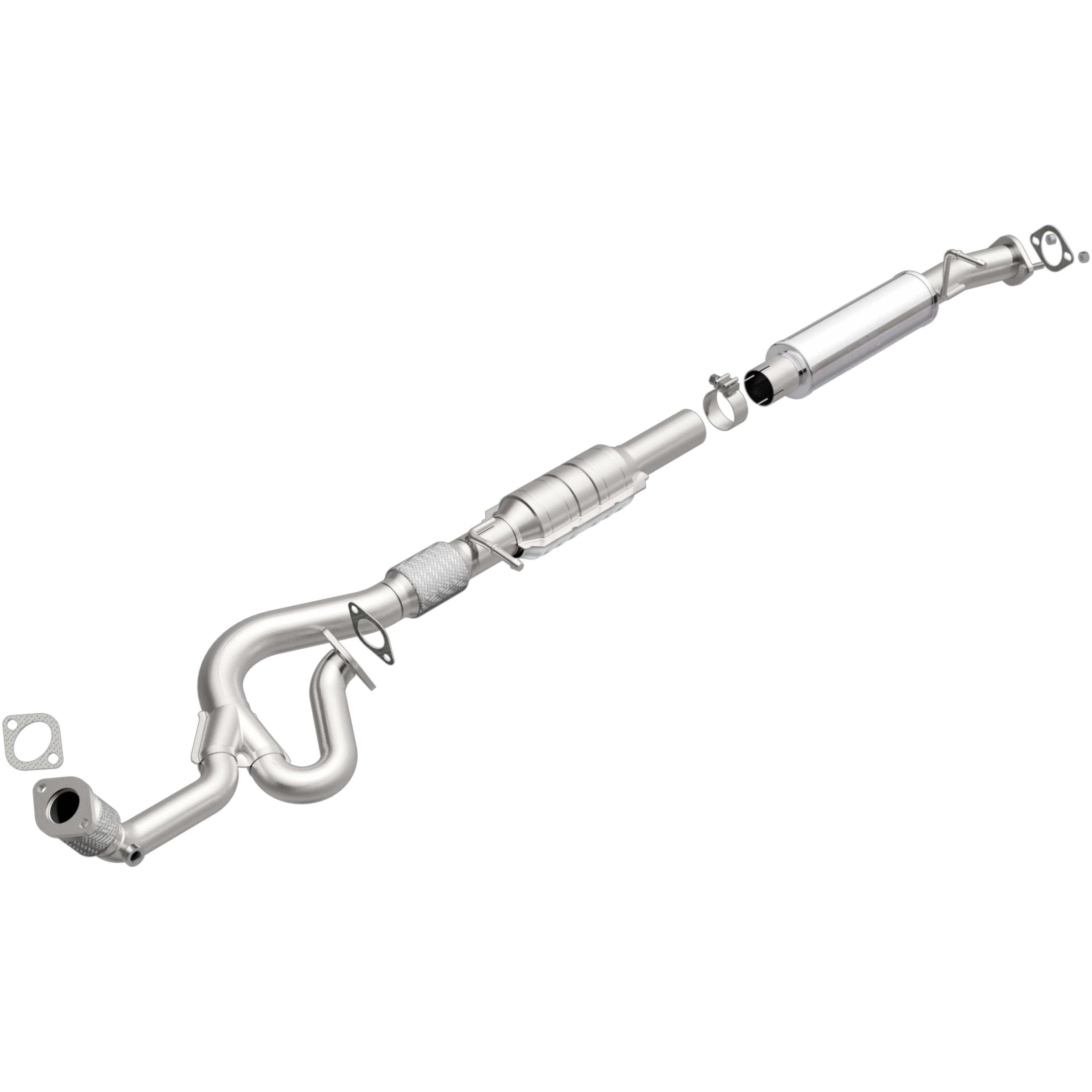 AM V6-3.5L 49 State Legal Direct Fit Stainless Steel Tubing SKU M6624240 OEM 643043-16771-5022-40606