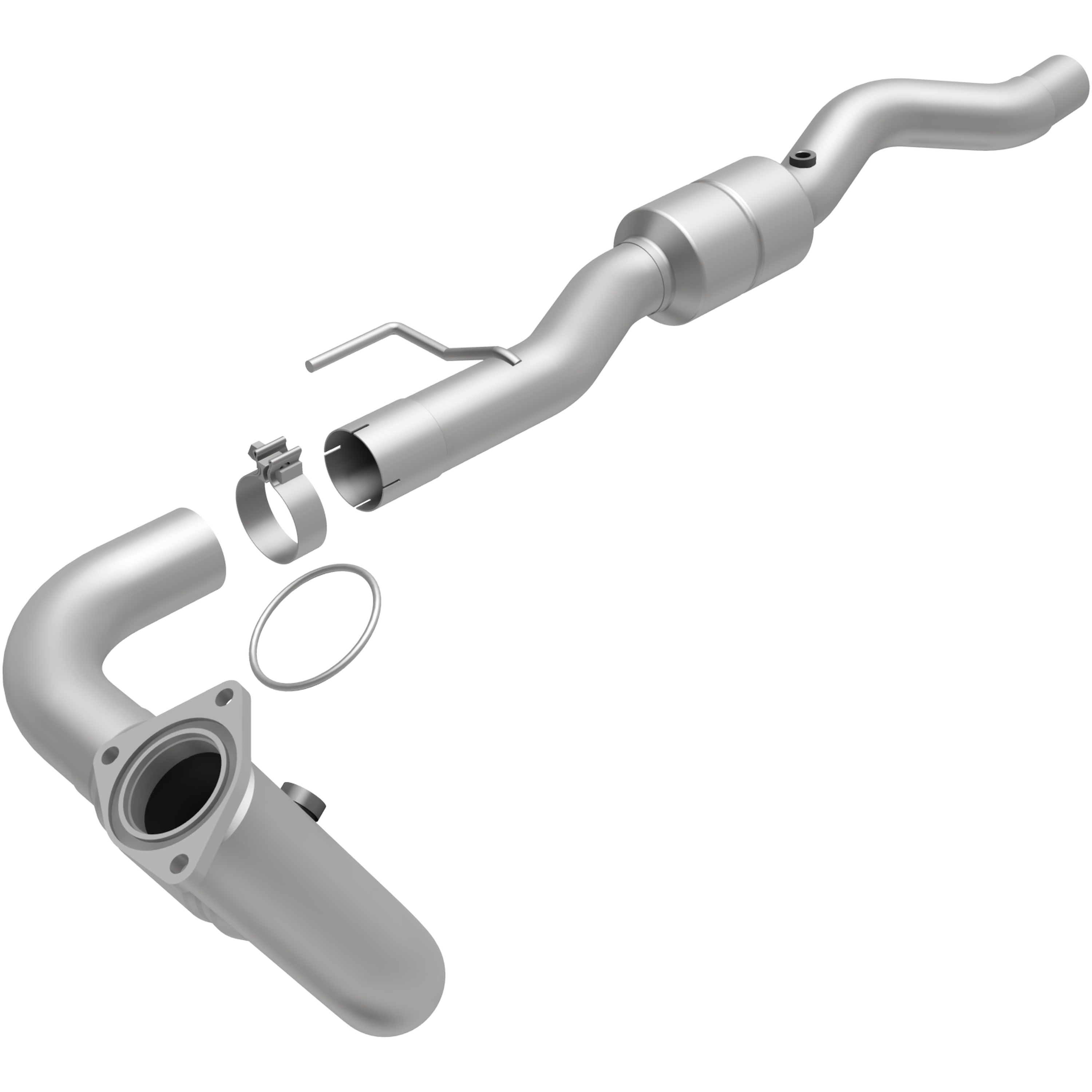 AM V8-8.1L 50 State Legal Direct Fit Stainless Steel Tubing 65 in. L SKU M66447268