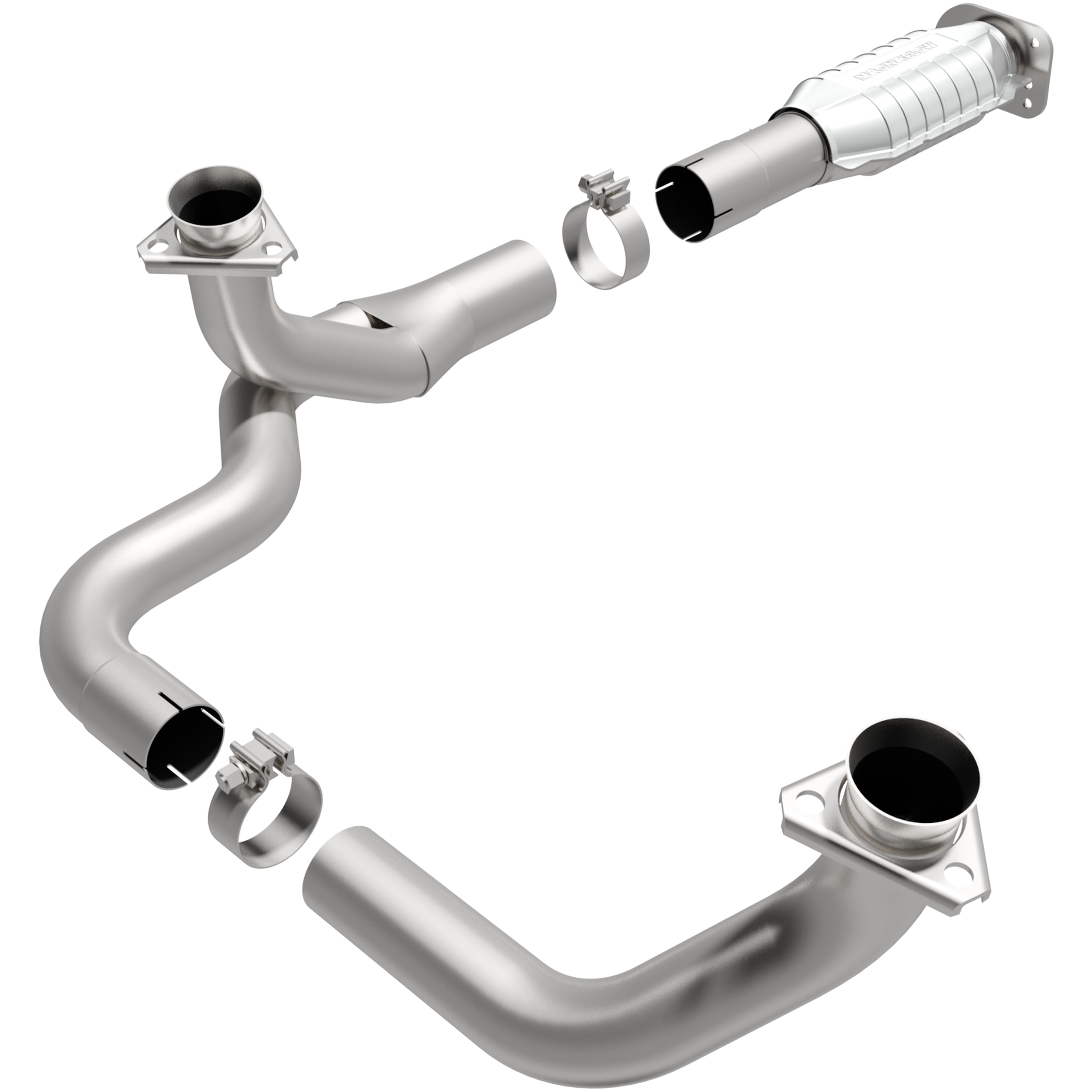 AM V8-5.7L 49 State Legal Direct Fit Stainless Steel Tubing 42 in. L SKU M6693444 OEM 645363-50413-15444-9118