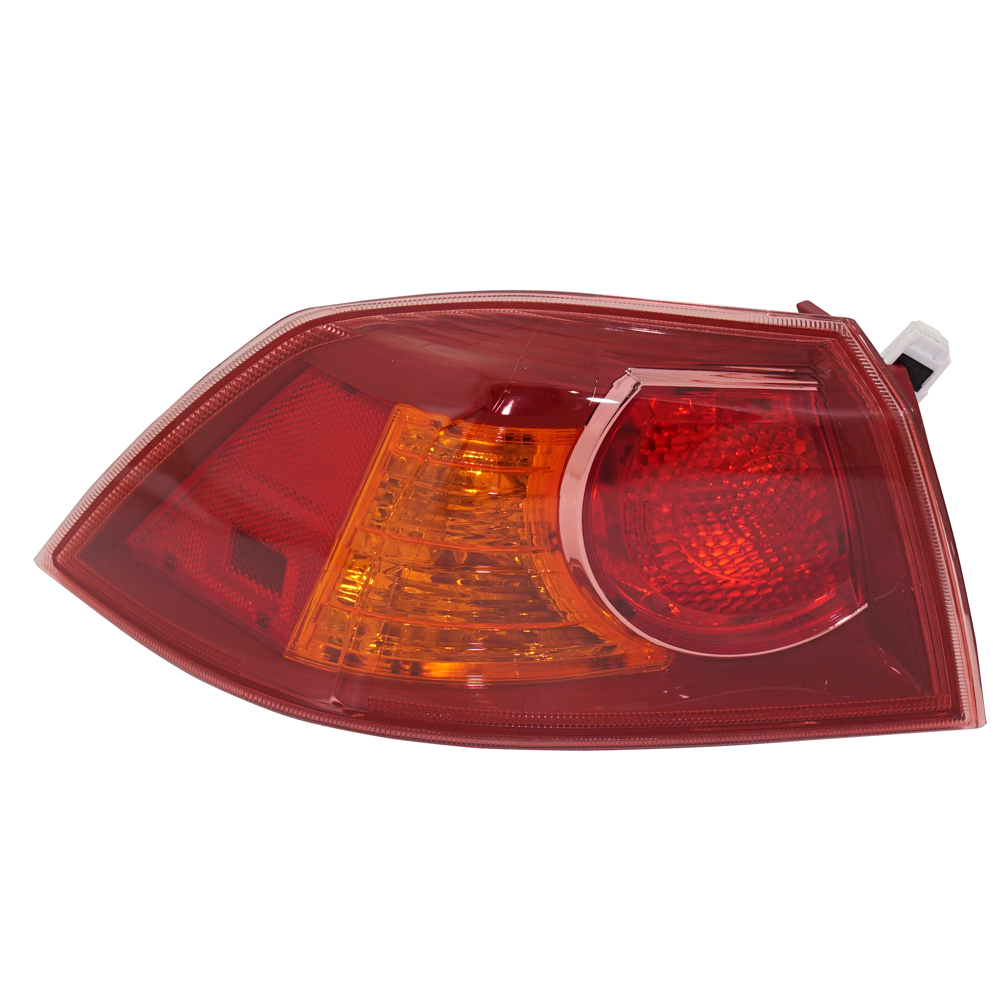AM LANCER 08-13 TAIL LAMP LH Outer Assembly 09-13 w o Turbo Exc. Sportback Models CAPA SKU M730180Q Partslink MI2804100C OEM 8330A107