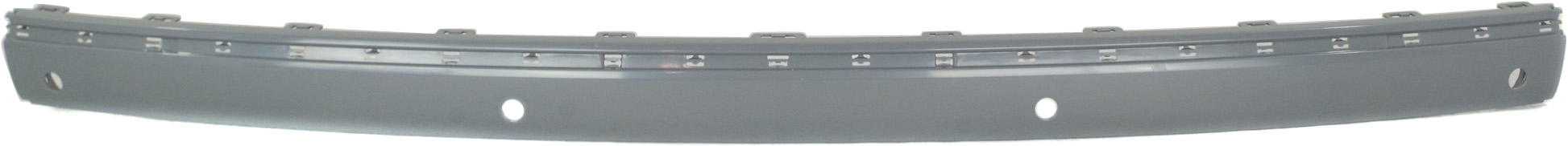 AM E CLASS 00-03 REAR BUMPER MOLDING Center Impact Strip Primed w Parktronic Holes Sedan SKU M763518 Partslink MB1157116 OEM 2108854321