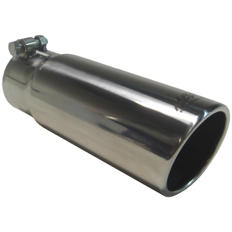 AM Universal Universal Universal Tip 3� O.D. Angled Rolled End 3 inlet 10 length T304 Exhaust Tip SKU M79T5115