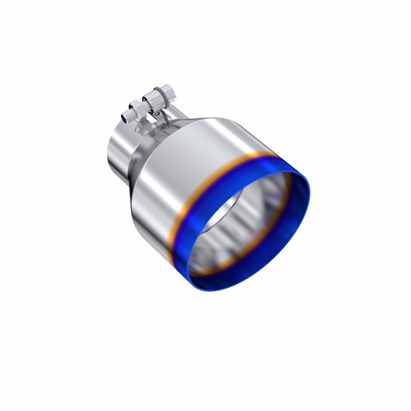 AM T304 Stainless Steel Burnt End Tip 3 ID 5 OD Out 6.5 Length Angle Cut Single Wall SKU M79T5184BE