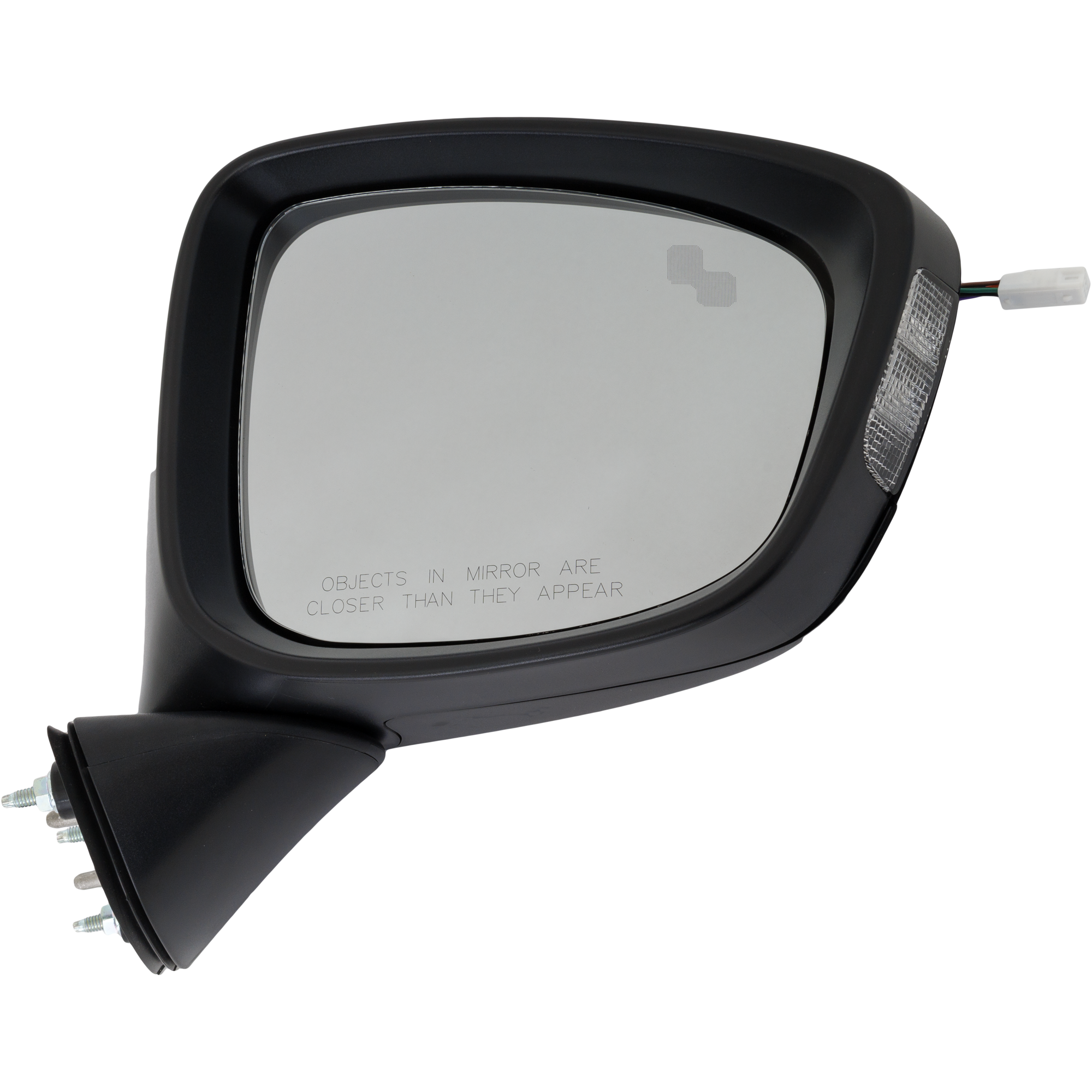 AM CX 5-14-15 MIRROR RH Power Manual Folding Heated Paintable Grand Touring Model w BSD in Glass and In housing Signal Light No Auto dimming and Memory SKU MA100ER S Partslink MA1321226 OEM KE4069121K KD53691N1B51 KE4069