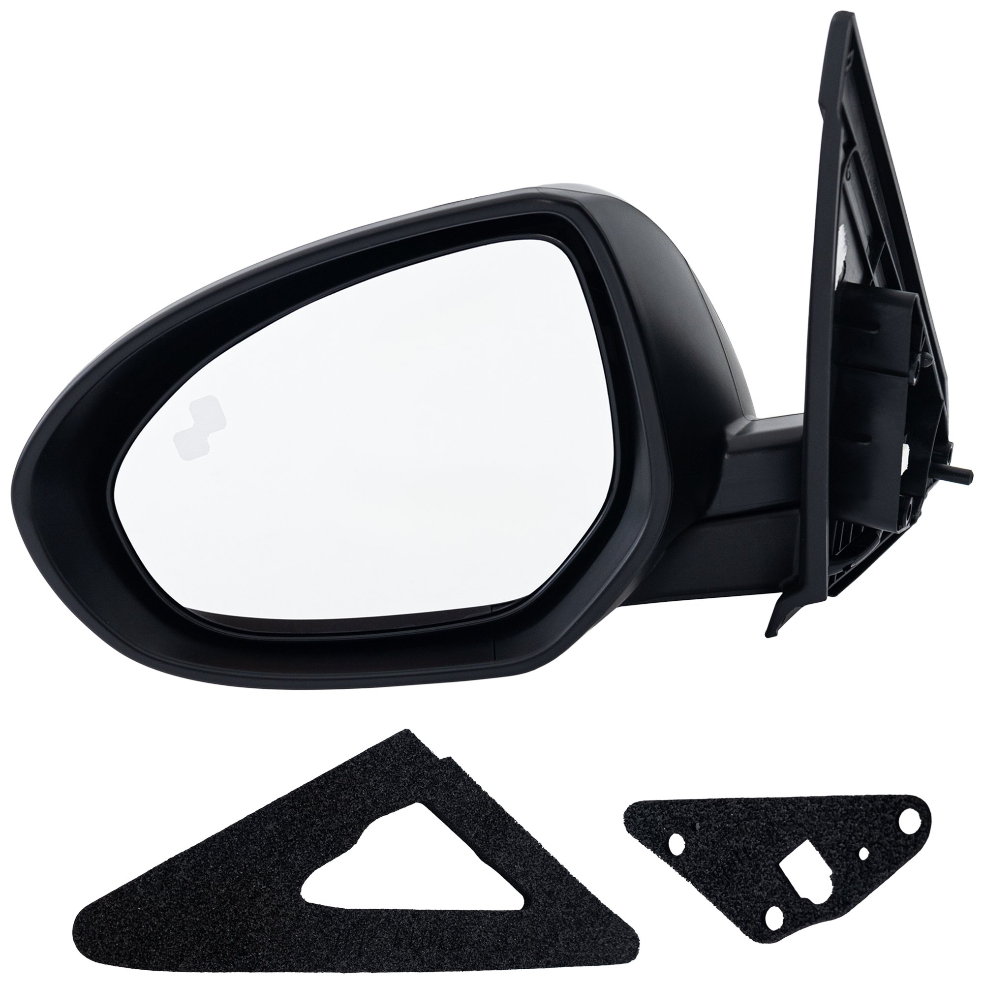 AM MAZDA 3-12-13 MIRROR LH Power Manual Folding Non Heated Paintable No Blind Spot Feature No Auto dimming Memory Puddle Light Signal Light SKU MA123EL Partslink MA1320201 OEM BGV86918ZF PFM