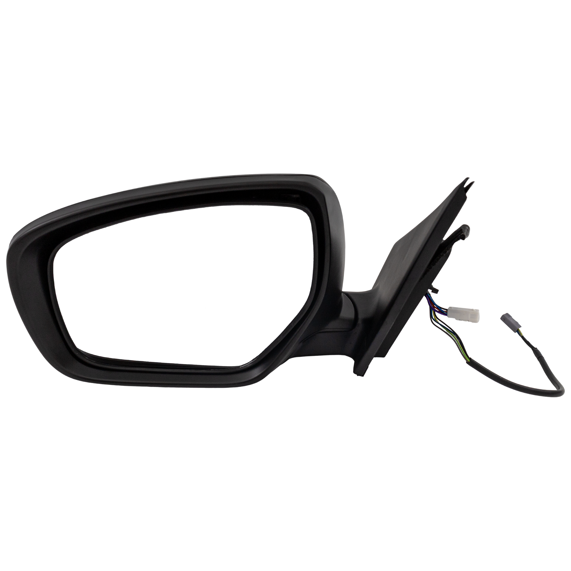 AM CX 9-10-15 MIRROR LH Power Manual Folding Heated Paintable Flat Glass w In housing Signal Light and Memory No Auto dimming and BSD SKU MA81EL S OEM TE746918ZE