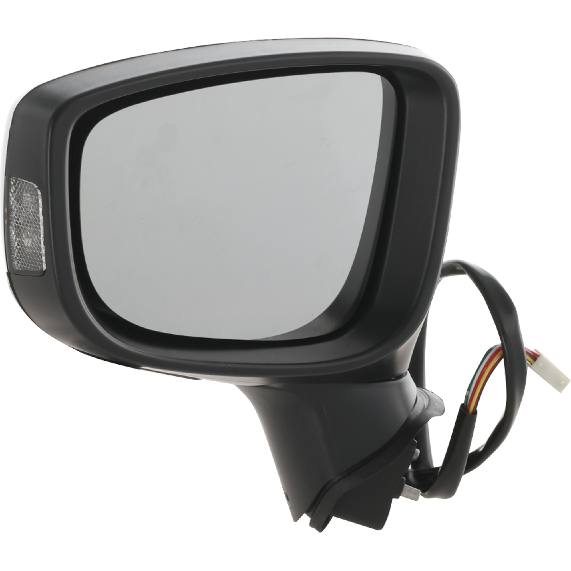 AM MAZDA 3-14-16 MIRROR LH Power Manual Folding Non Heated Paintable w BSD and Signal Light HB Sedan Mexico Built Vehicle SKU MA87EL S OEM BJT969181A