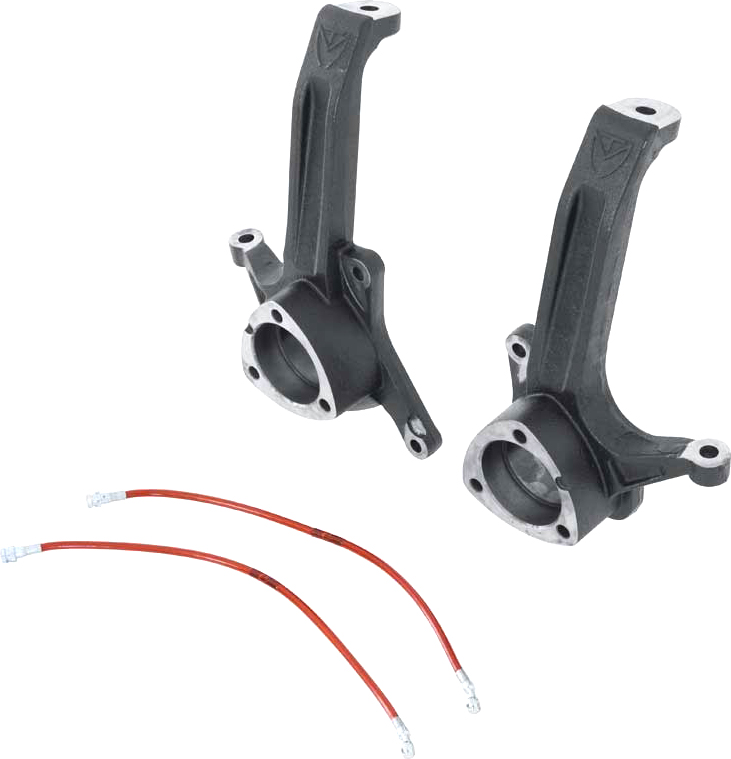 AM 2WD LIFT SPINDLES W EXTENDED BRAKE LINES DOT APROV. SKU MAS702235