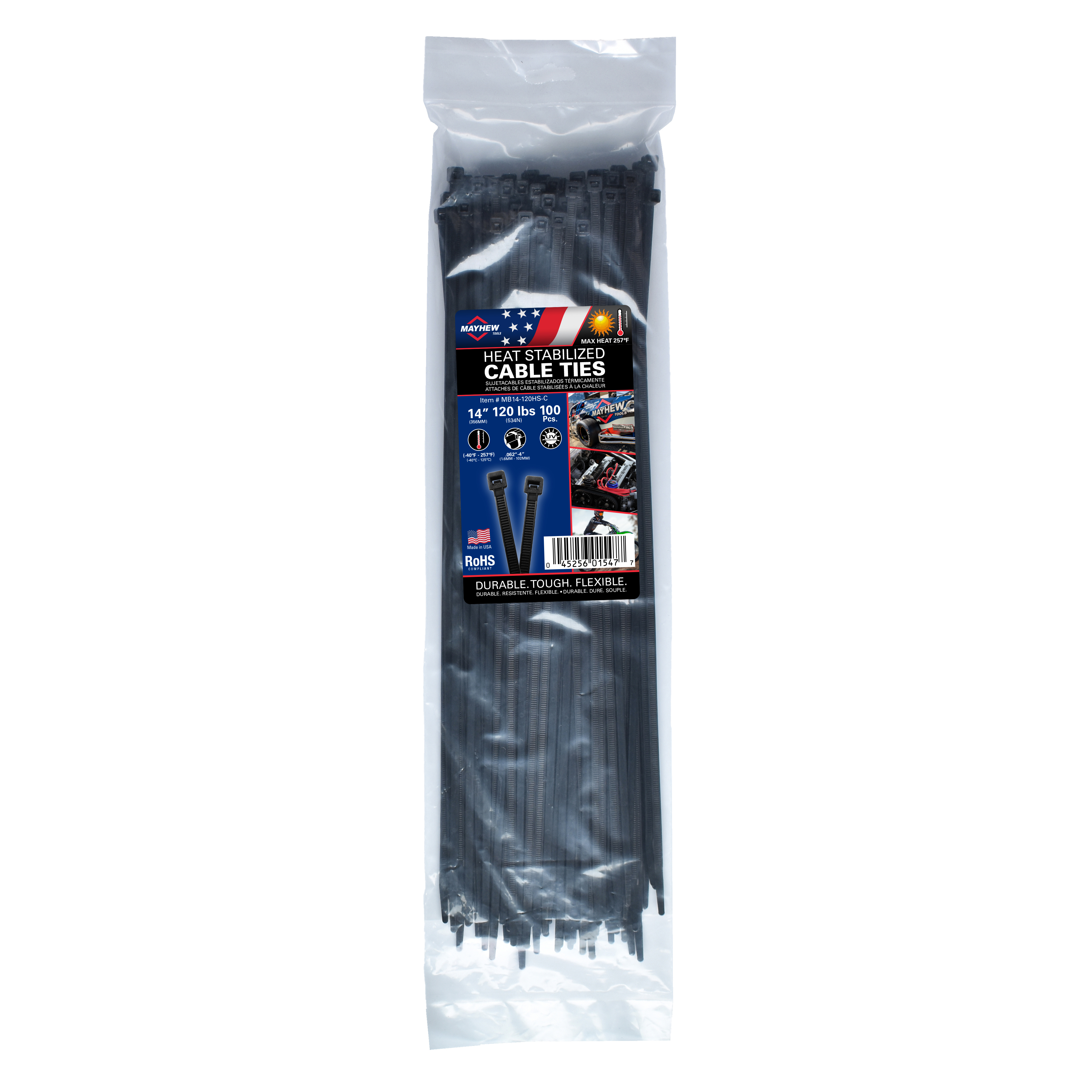 AM Cable Ties SKU MAYMB14-120HS C