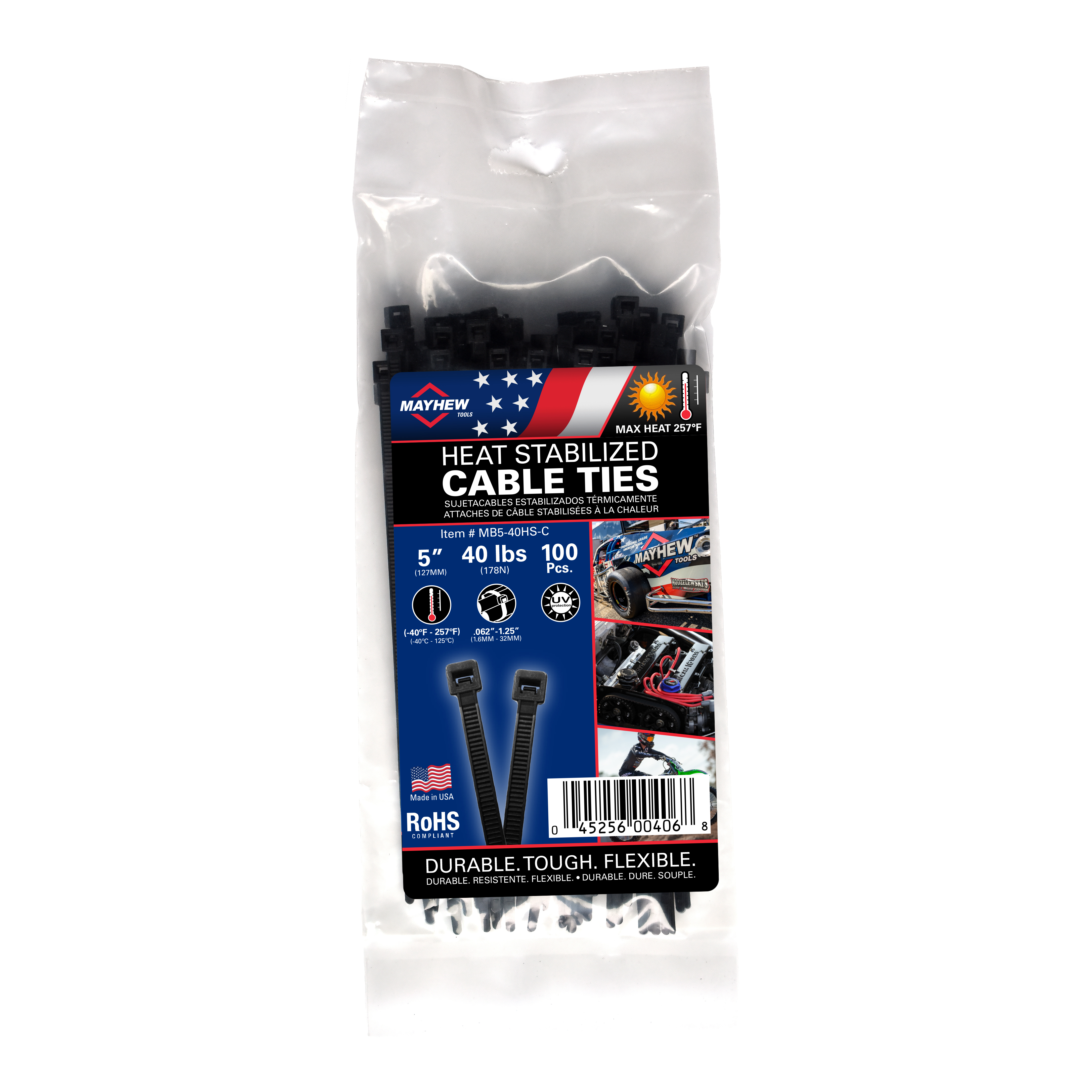 AM Cable Ties SKU MAYMB5-40HS C