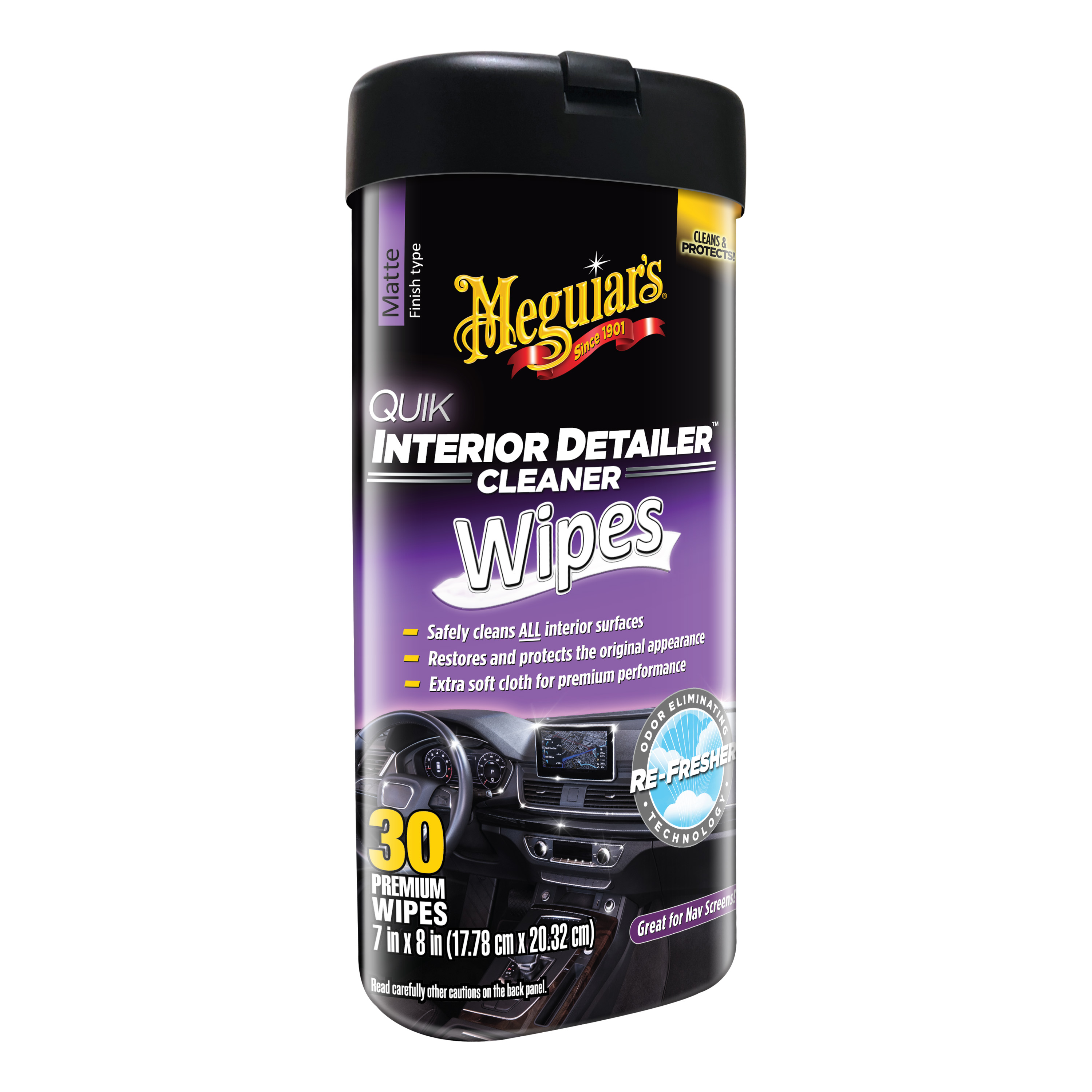 AM QUIK INT. DETAILER WIPES SKU MEGG13600