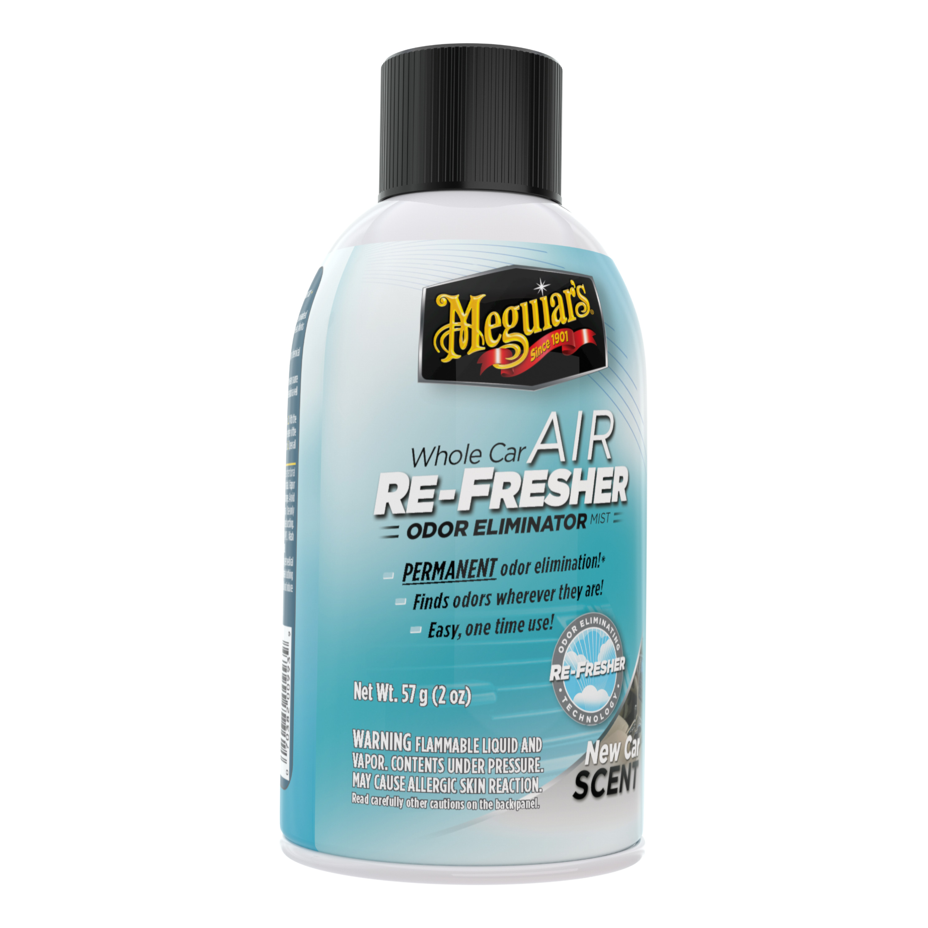 AM Meguiar s G16402 AIR RE FRESHER ODOR ELIMINATOR MIST NEW CAR SCENT WHOLE CAR AIR REFRESHER NEW CAR SCENT 2oz. SKU MEGG16402
