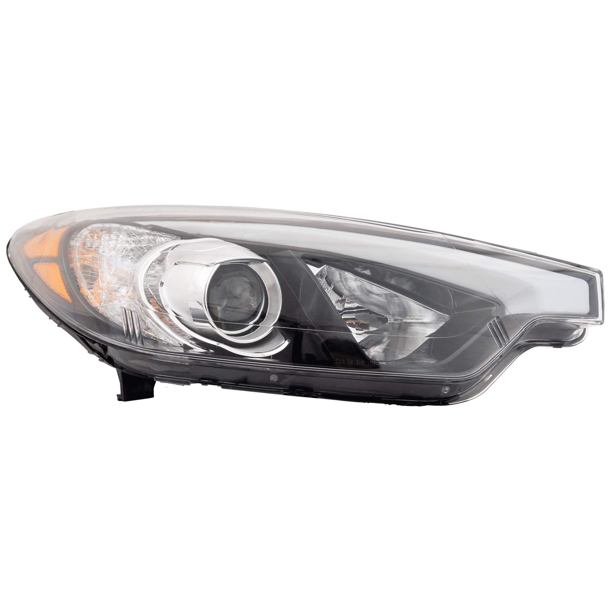 AM FORTE 14-16 HEAD LAMP RH Assembly Halogen w o LED Position Light LX Model Sedan SKU MHK100169 Partslink KI2503170 OEM 92102A7200
