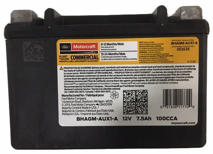 AM Battery SKU MIBHAGMAUX1A