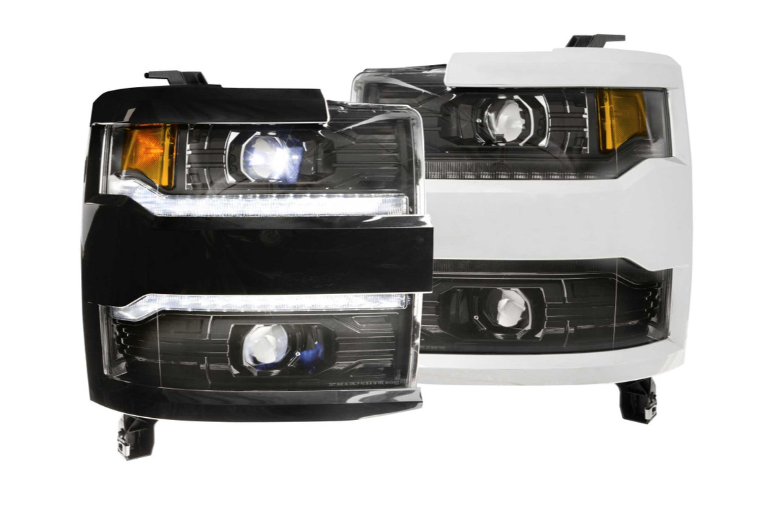 AM XB LED Headlights: Chevrolet Silverado HD 15-19 Pair ASM SKU MORLF541