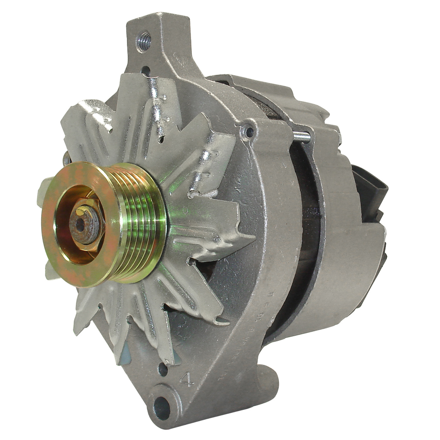 AM QUALITY BUILT SUPREME ALTERNATOR NEW 75 amps 6 groove serpentine pulley external fan integrat SKU MPA7735610N OEM 7735-10-19020567 E79F BA E7