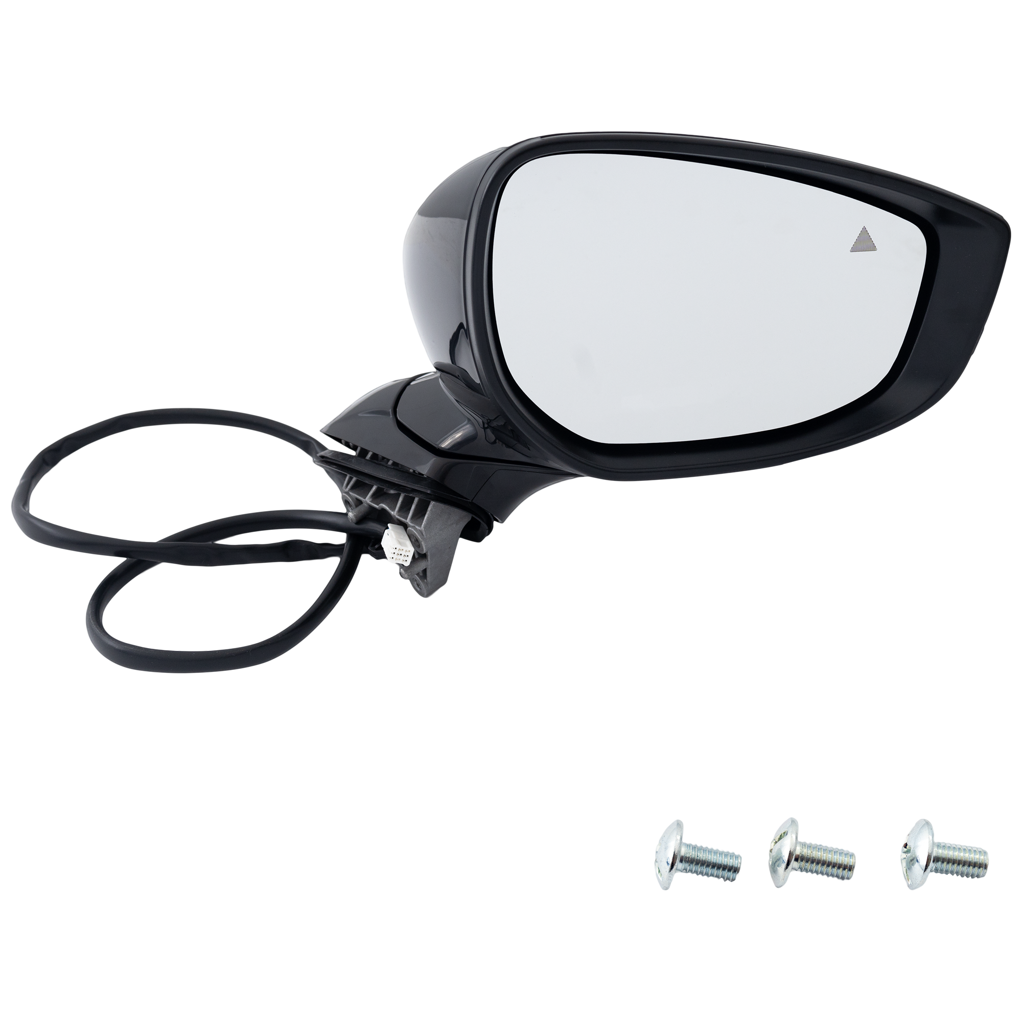 AM MAZDA 3-19-21 MIRROR RH Power Manual Folding Non Heated w BSD and Signal Light Paintable No Auto dimming Memory and Puddle Light Japan Built Vehicle Sedan SKU MZ119ER Partslink MA1321236 OEM BEMD69121F PFM