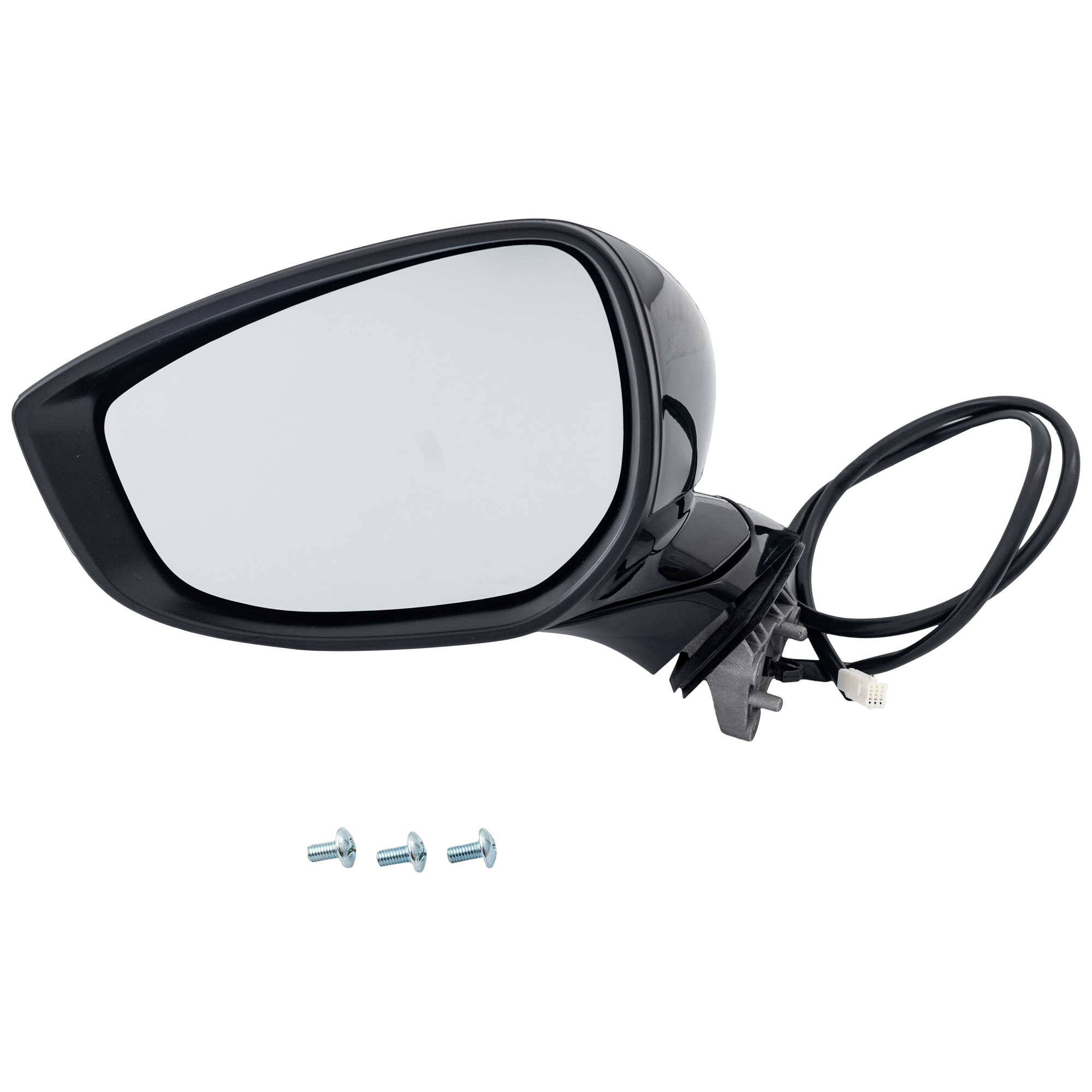 AM MAZDA 3-19-21 MIRROR LH Power Manual Folding Non Heated Paintable No Auto dimming BSD Memory Signal Light and Puddle Light Japan Built Vehicle Sedan SKU MZ122EL Partslink MA1320232 OEM BENF69181F PFM