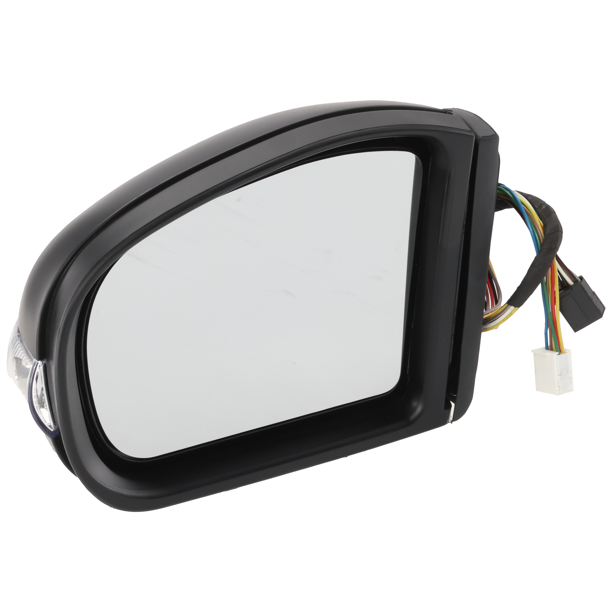 AM E CLASS 03-06 MIRROR LH Power Manual Folding Heated Paintable w In housing Signal Light and Memory No Auto dimming and BSD Sedan Wagon New Body Style SKU MZ21EL Partslink MB1320112 OEM 2038104976