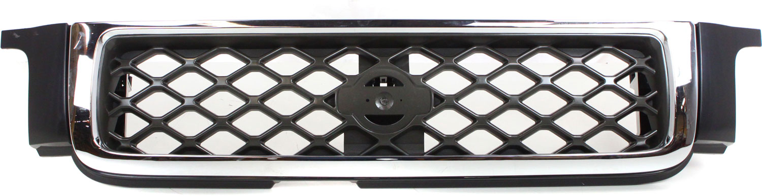AM PATHFINDER 99-04 GRILLE Chrome Shell Painted Dark Gray Insert SE Model SKU N070101 Partslink NI1200188 OEM 623102W807