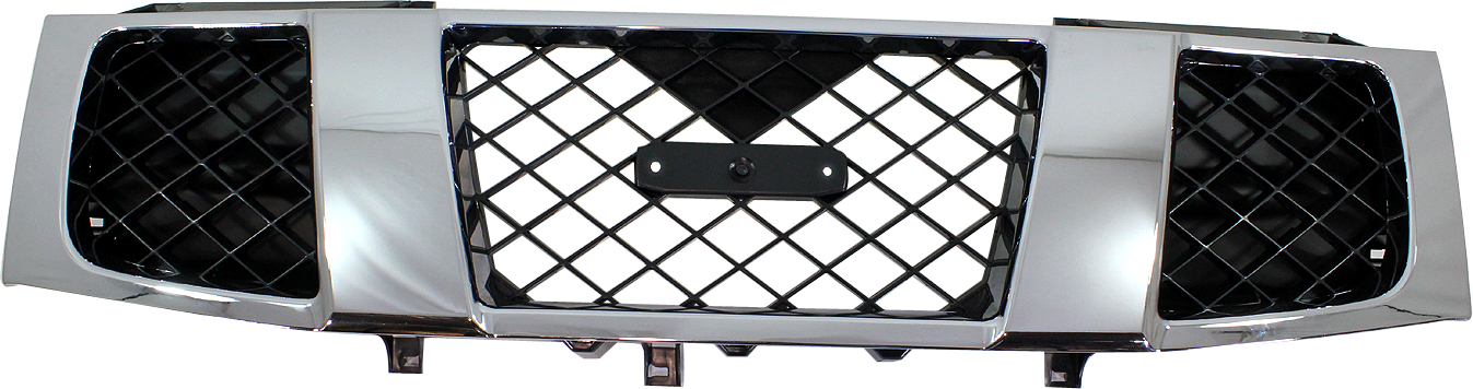 AM ARMADA 05-07 TITAN 04-07 GRILLE Chrome Shell Painted Black Insert SKU N070120 Partslink NI1200210 OEM 623107S200