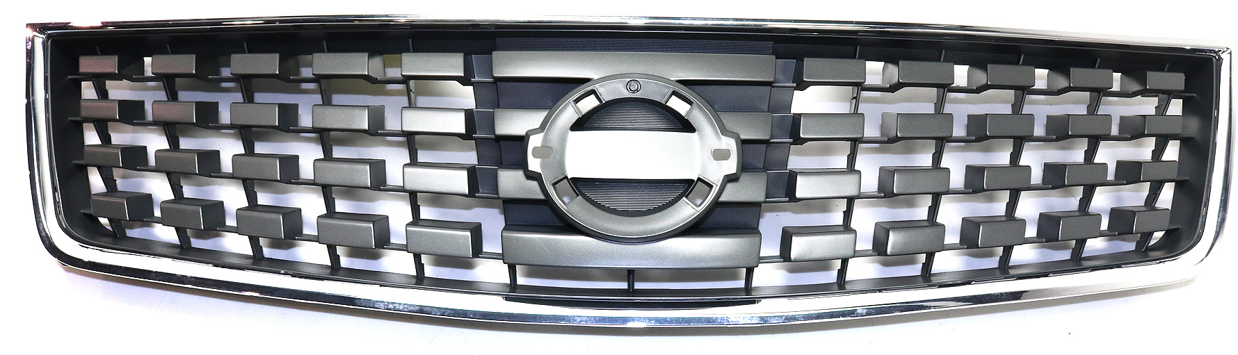 AM SENTRA 07-08 GRILLE ABS Plastic Chrome Shell Painted Black Insert 2.0L Eng CAPA SKU N070135Q Partslink NI1200222C OEM 62070ET000