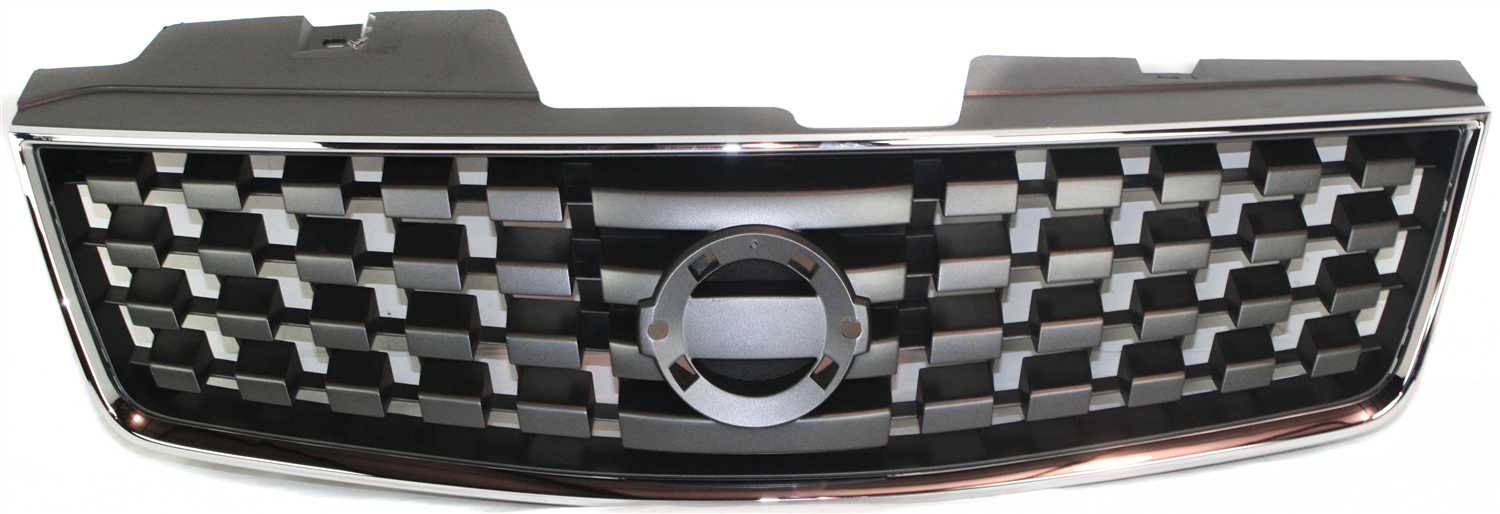 AM SENTRA 07-08 GRILLE ABS Plastic Chrome Shell Painted Black Insert 2.0L Eng SKU N070135 Partslink NI1200222 OEM 62070ET000